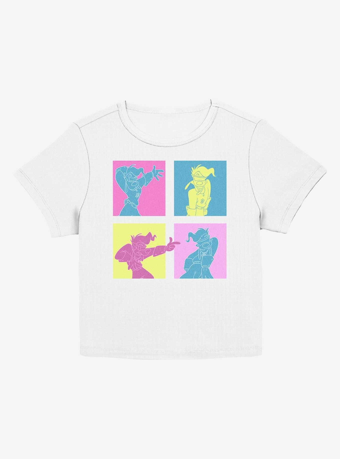 Disney Goofy Neon Grid Girls Baby T-Shirt