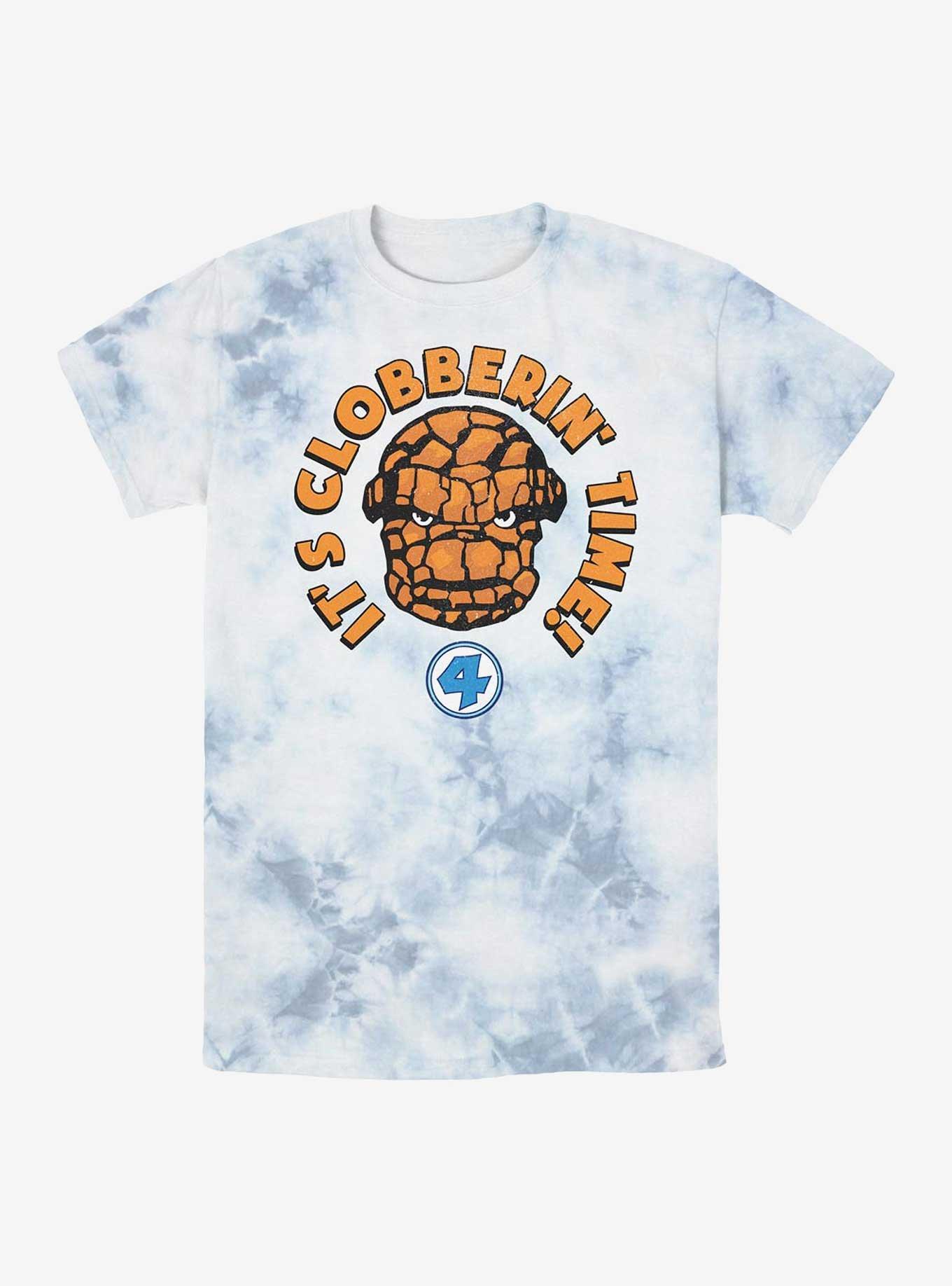 Marvel Fantastic Four Clobberin' Time Tie-Dye T-Shirt, WHITEBLUE, hi-res