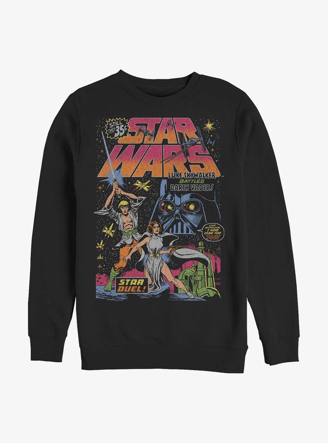 Star Wars Neon Star Duel Sweatshirt, BLACK, hi-res