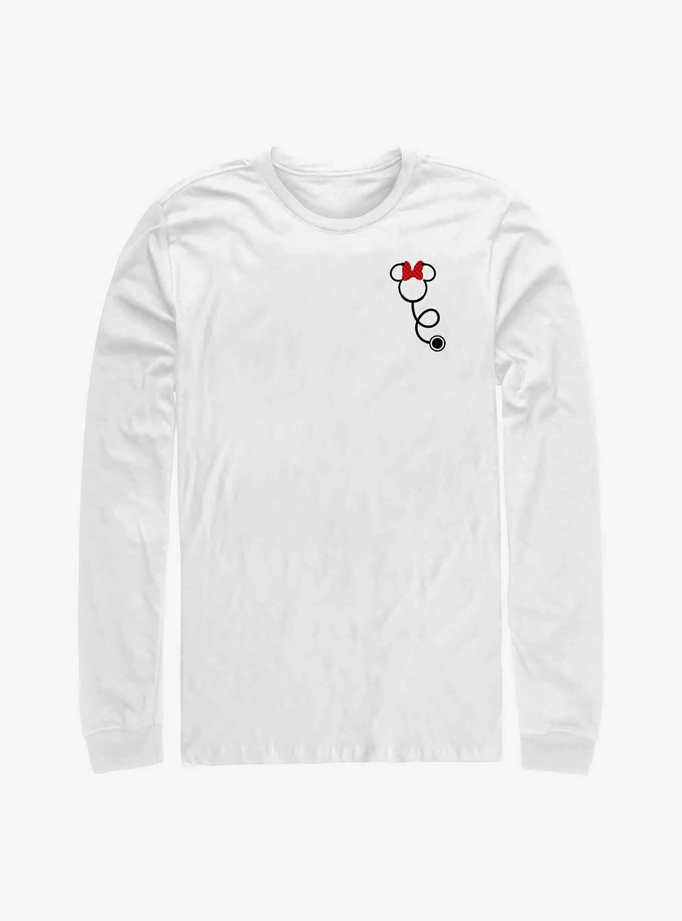 Disney Minnie Mouse Minnie Stethoscope Pocket Long-Sleeve T-Shirt