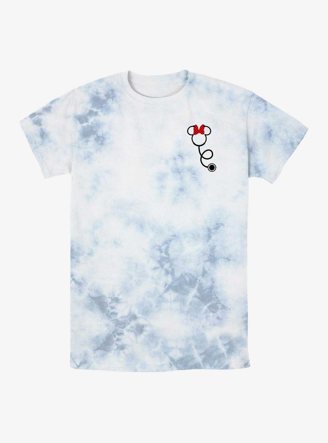 Disney Minnie Mouse Minnie Stethoscope Pocket Tie-Dye T-Shirt, WHITEBLUE, hi-res