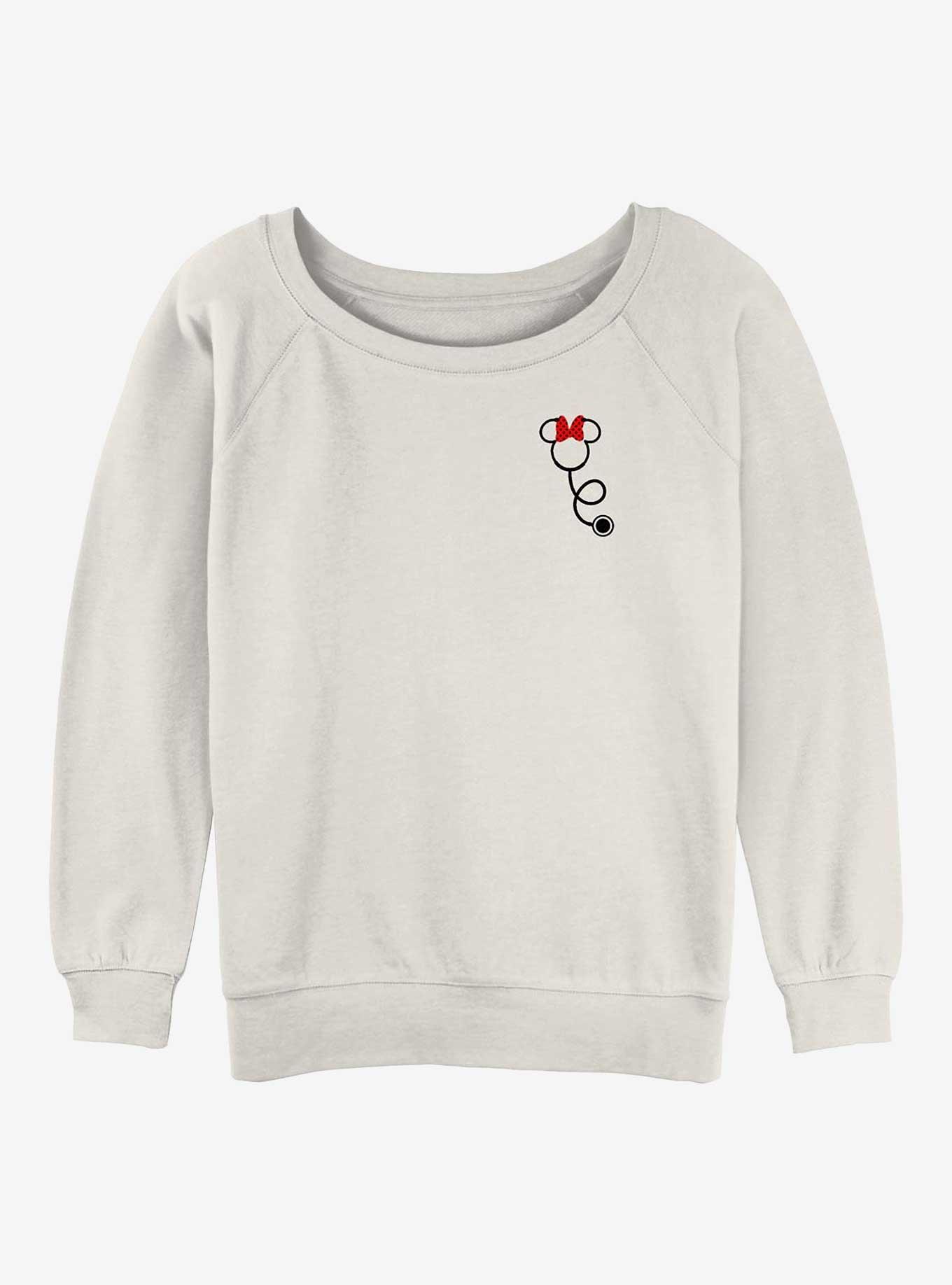 Disney Minnie Mouse Minnie Stethoscope Pocket Girls Slouchy Sweatshirt, , hi-res