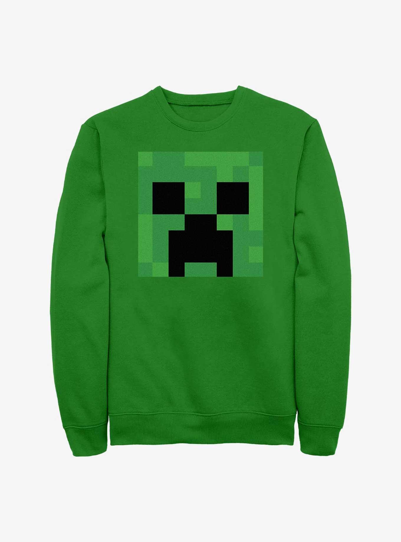 Minecraft Creeper Big Face Sweatshirt