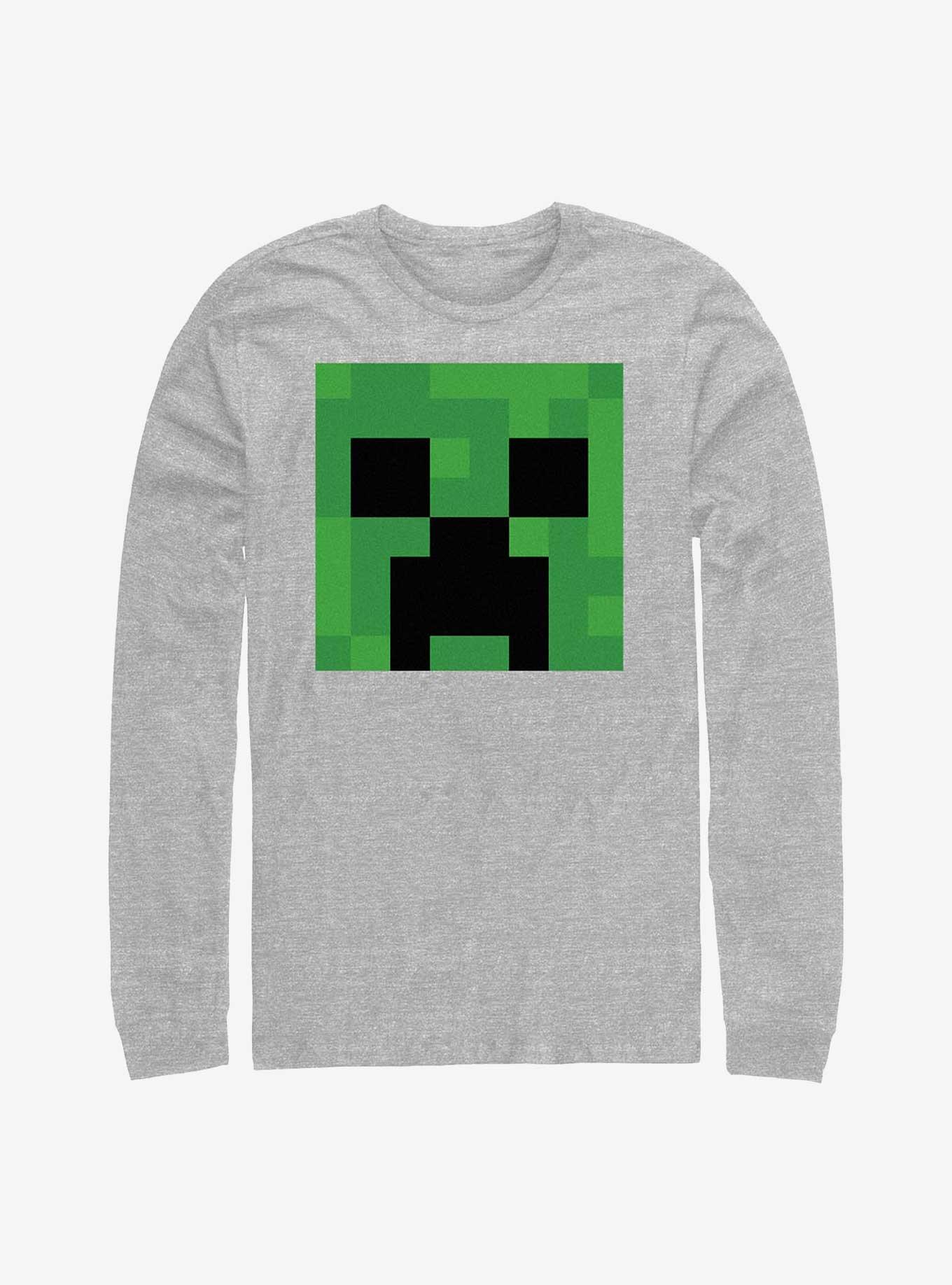Minecraft Creeper Big Face Long-Sleeve T-Shirt, , hi-res