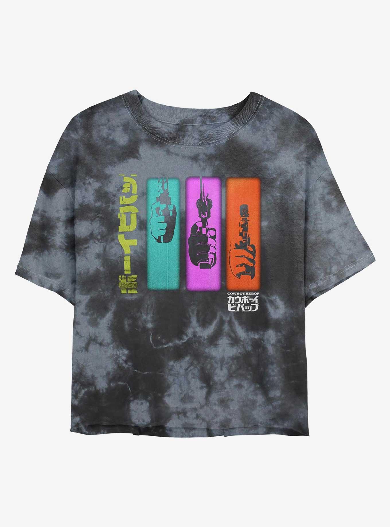 Cowboy Bebop Colorful Sequence Girls Tie-Dye Crop T-Shirt, , hi-res