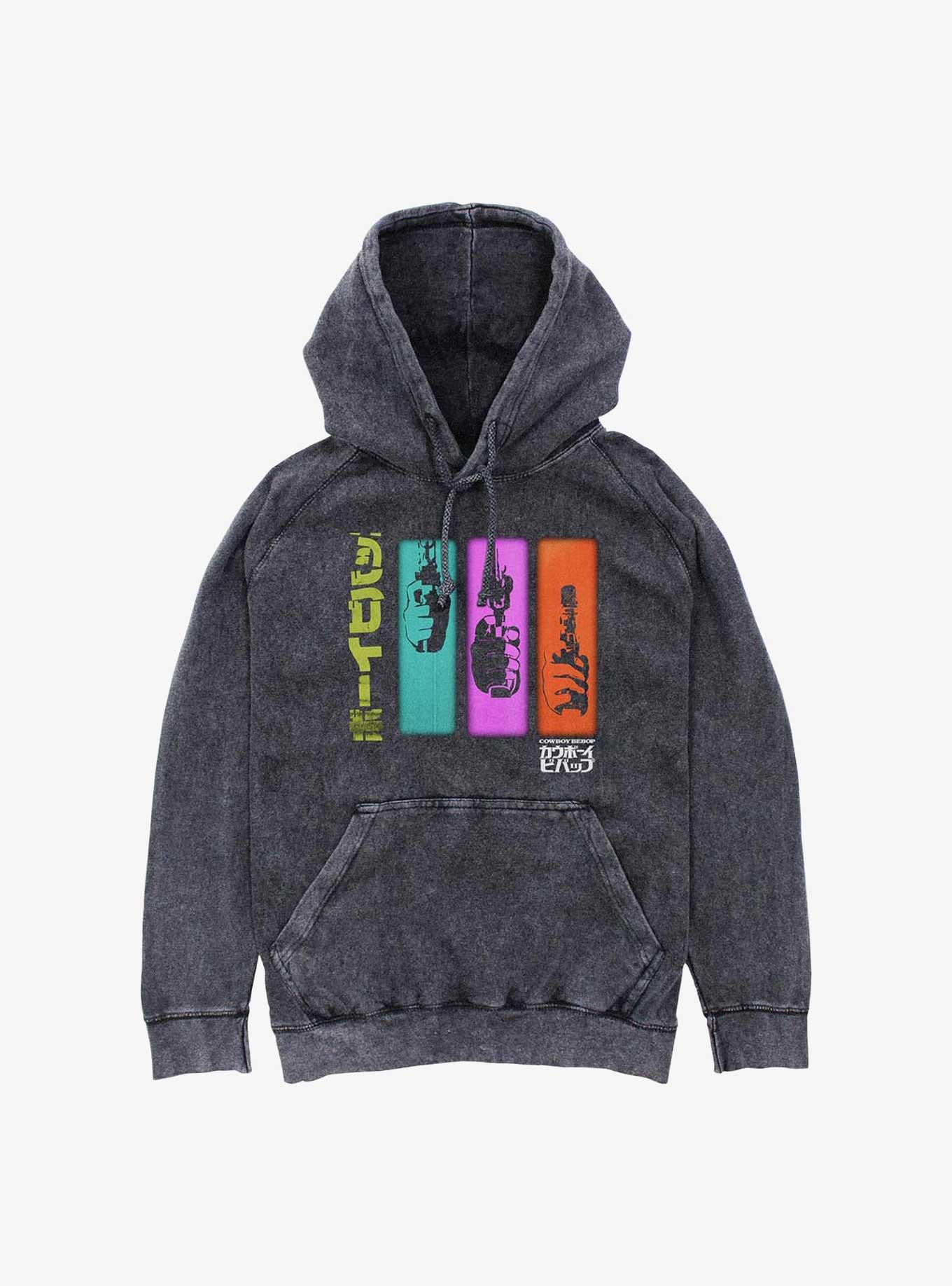 Cowboy Bebop Colorful Sequence Mineral Wash Hoodie