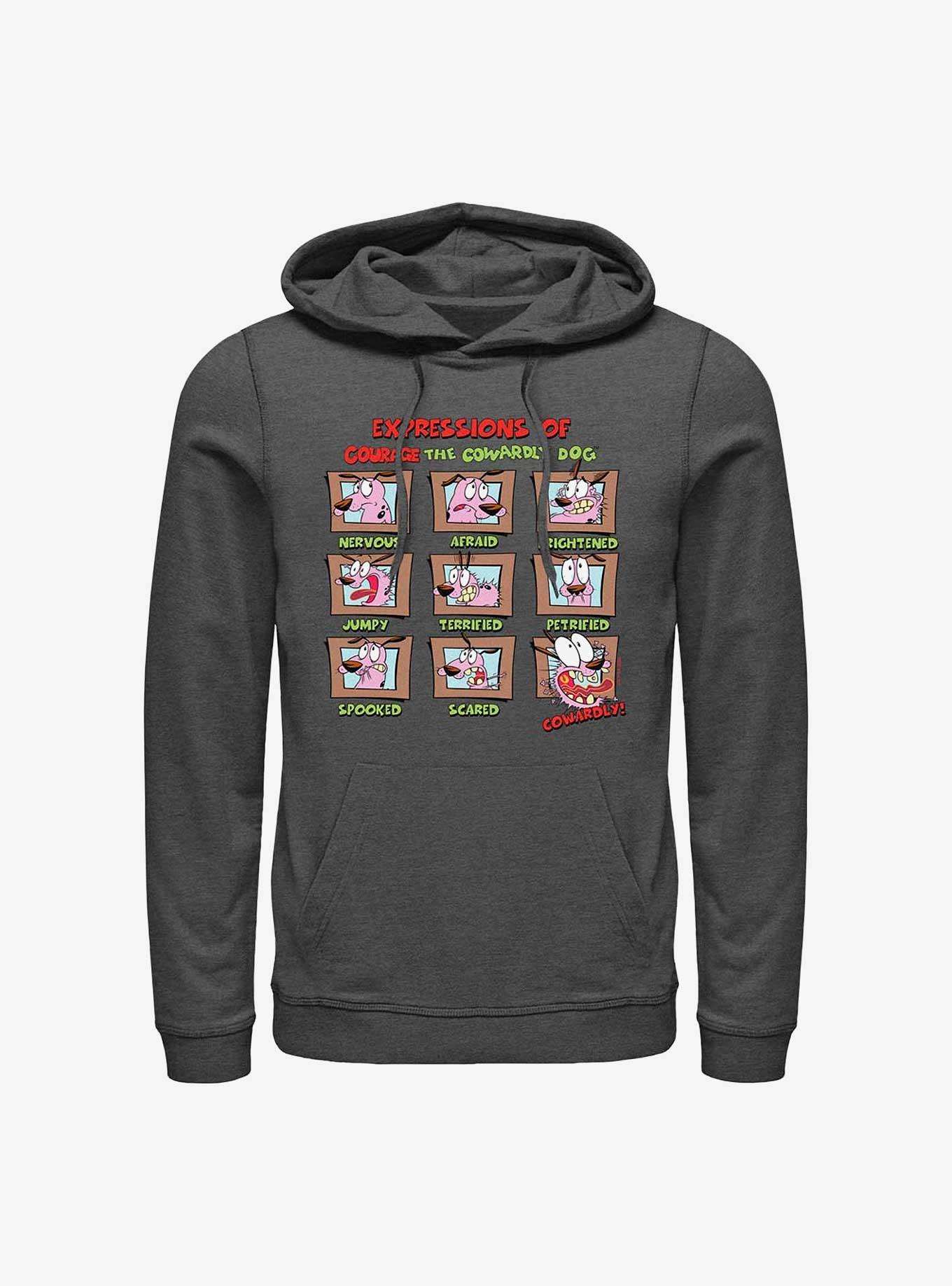 Courage the Cowardly Dog Cowardly Expressions Hoodie, , hi-res