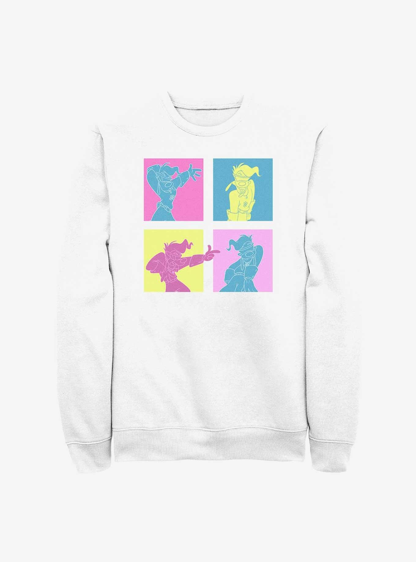 Disney Goofy Neon Grid Sweatshirt