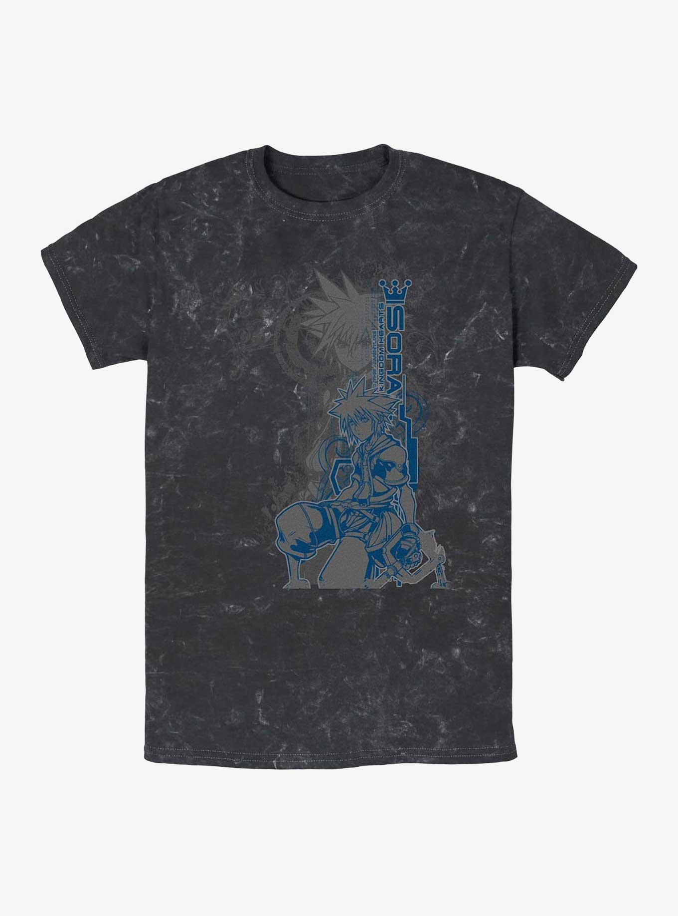 Disney Kingdom Hearts Sora Adventures Mineral Wash T-Shirt, BLACK, hi-res