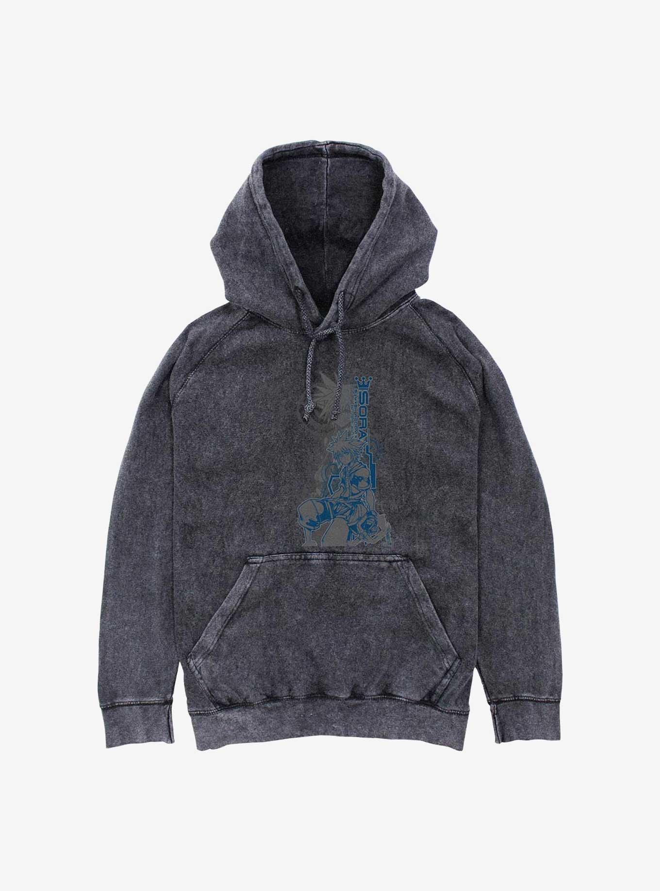 Disney Kingdom Hearts Sora Adventures Mineral Wash Hoodie, , hi-res