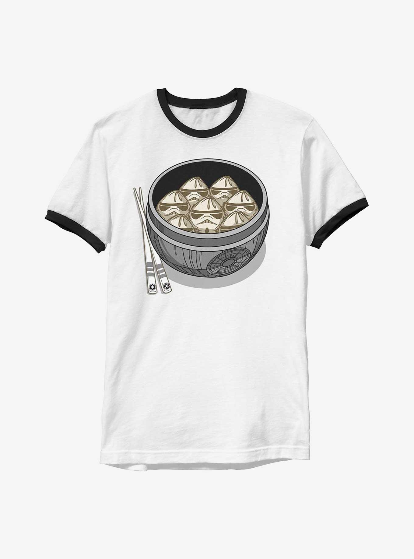 Star Wars Stormtrooper Dumplings Ringer T-Shirt, WHTBLK, hi-res