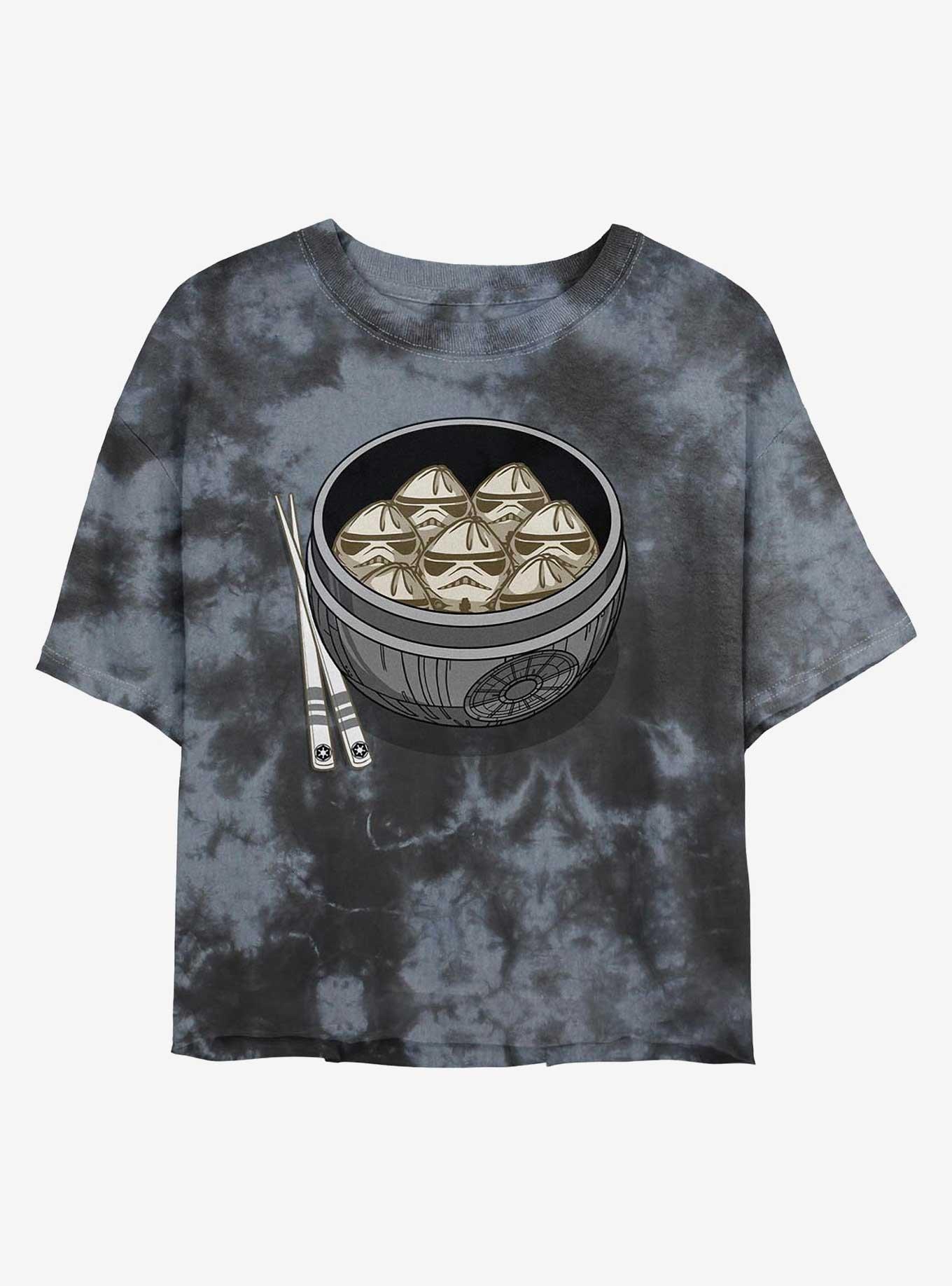 Star Wars Stormtrooper Dumplings Girls Tie-Dye Crop T-Shirt, , hi-res