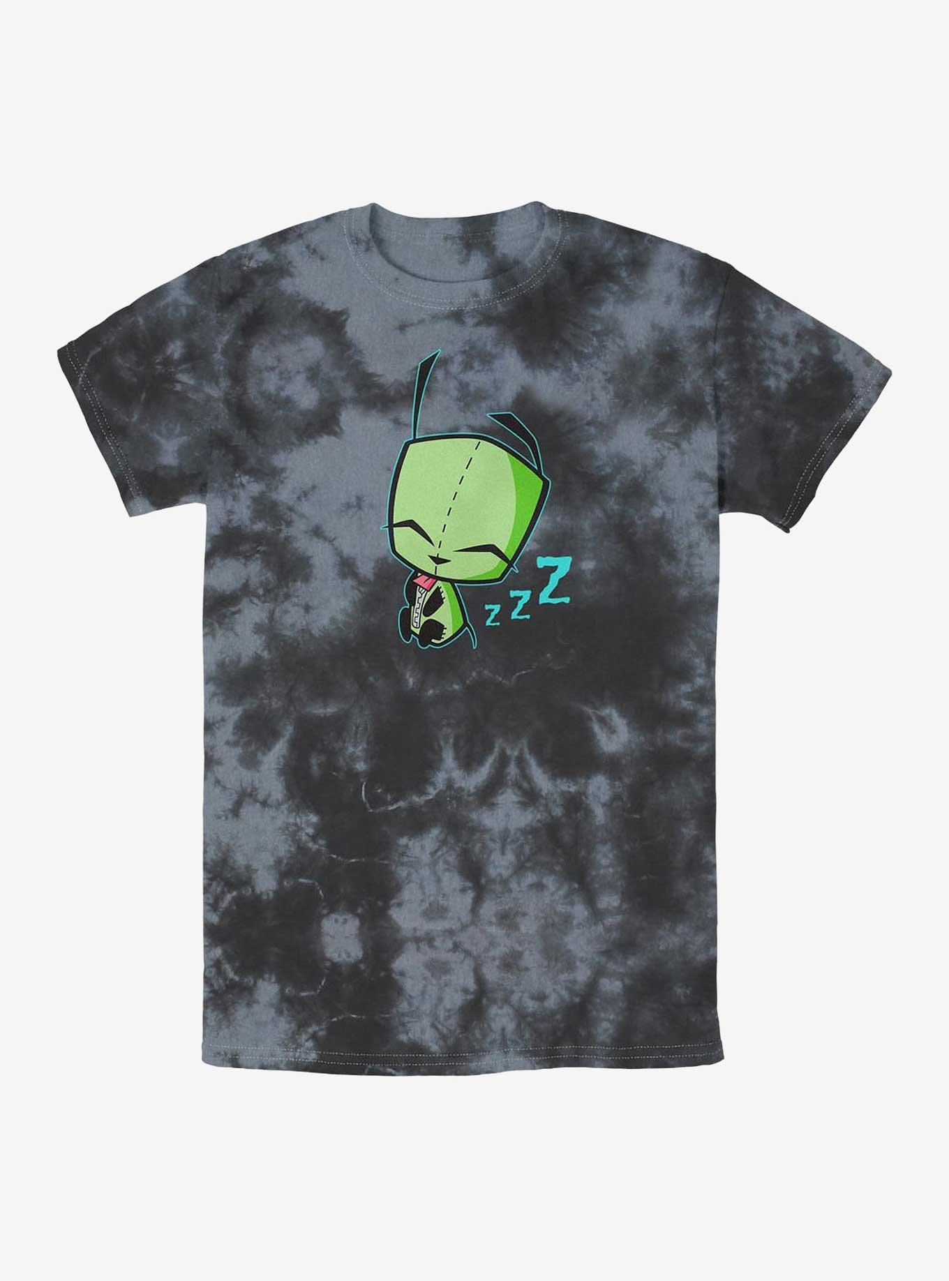 Invader ZIM Sleepy Gir Art Tie-Dye T-Shirt, BLKCHAR, hi-res