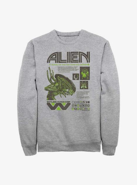 Alien Quotes Sweatshirt - GREY | Hot Topic