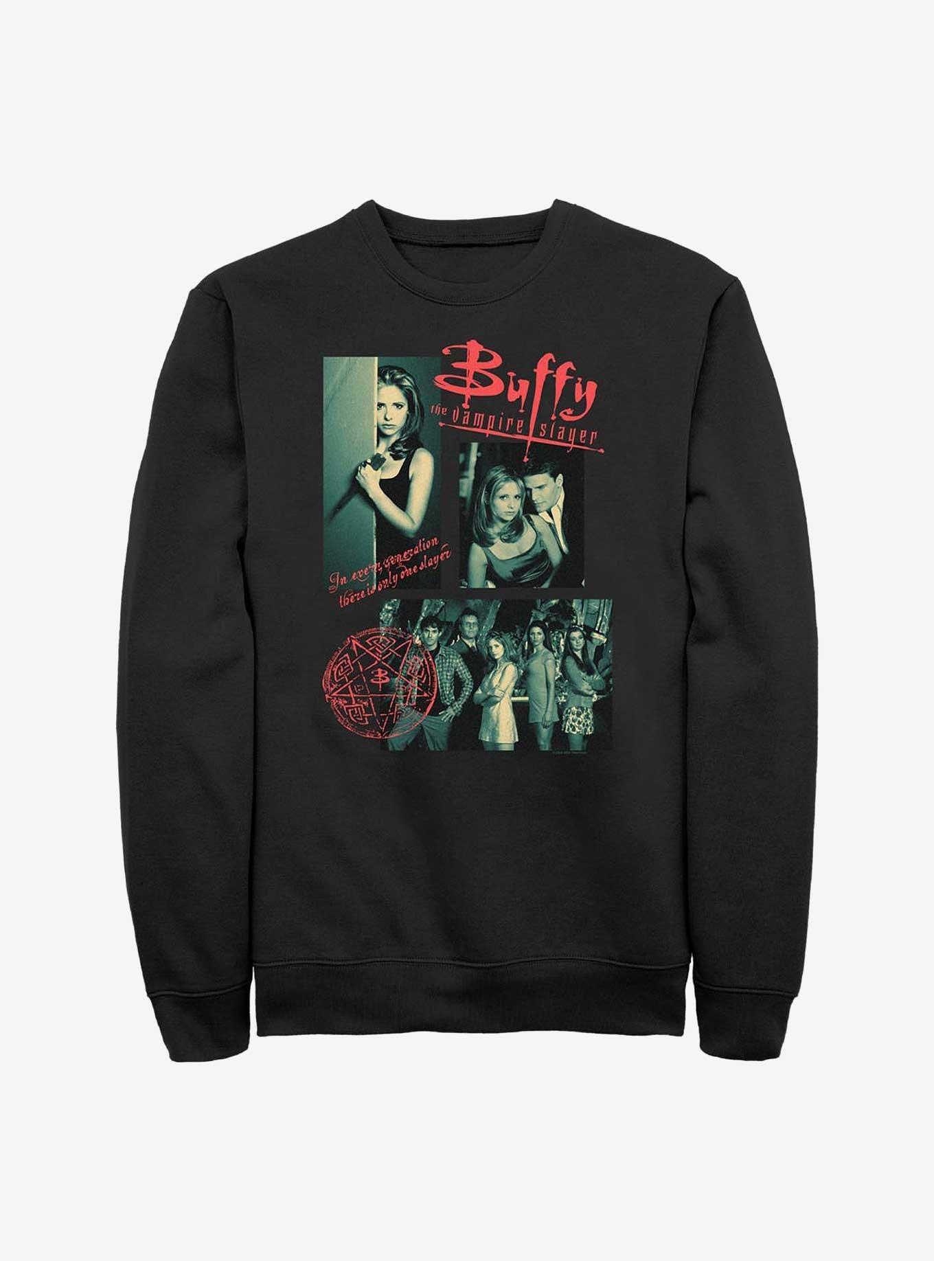 Buffy The Vampire Slayer Multi Image Sweatshirt, BLACK, hi-res