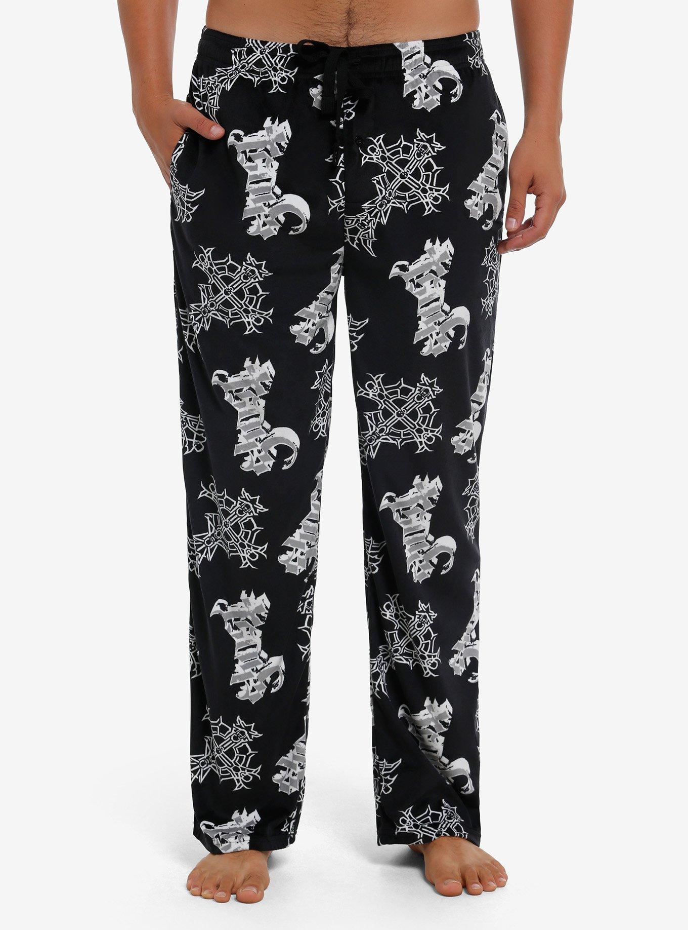 Ghost Grucifix Plush Pajama Pants, , hi-res