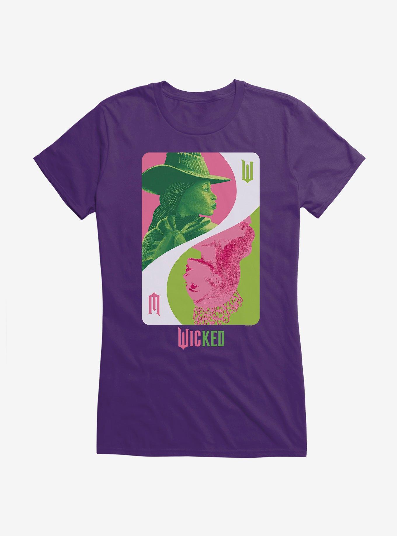Wicked Elphaba Glinda Card Girls T-Shirt, , hi-res