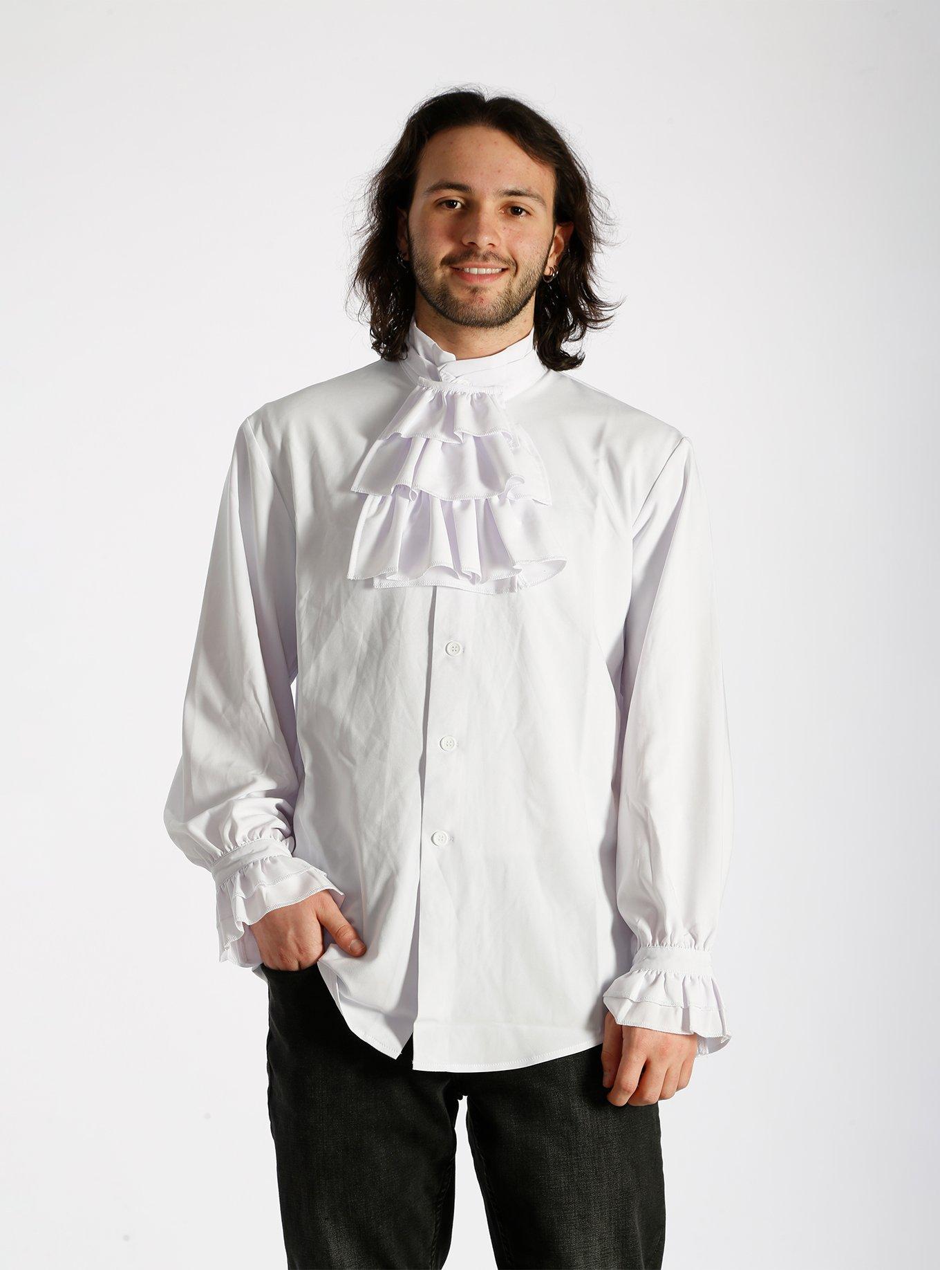 White Pirate Long Sleeve Shirt, BRIGHT WHITE, hi-res