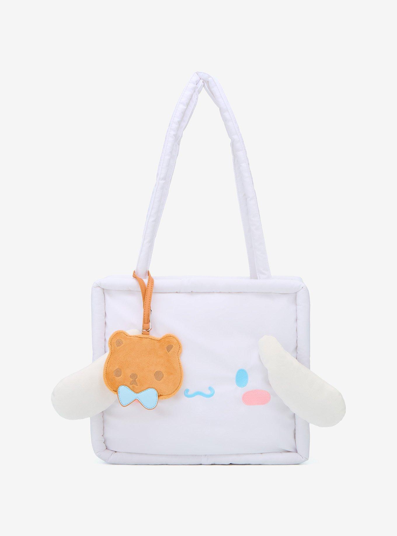 Her Universe Cinnamoroll Face Plush Tote Bag | Hot Topic