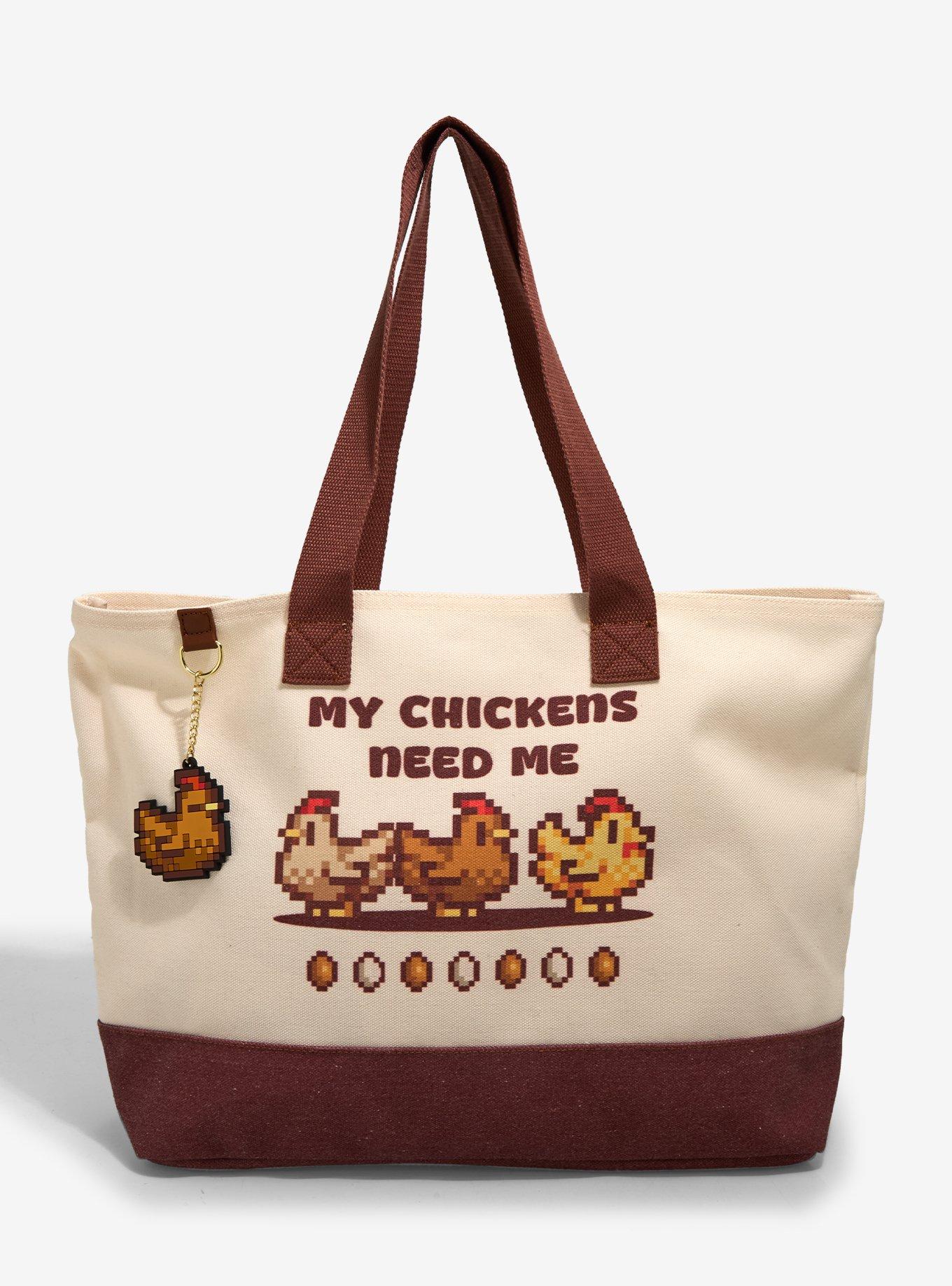 Stardew Valley Chickens Tote Bag, , hi-res
