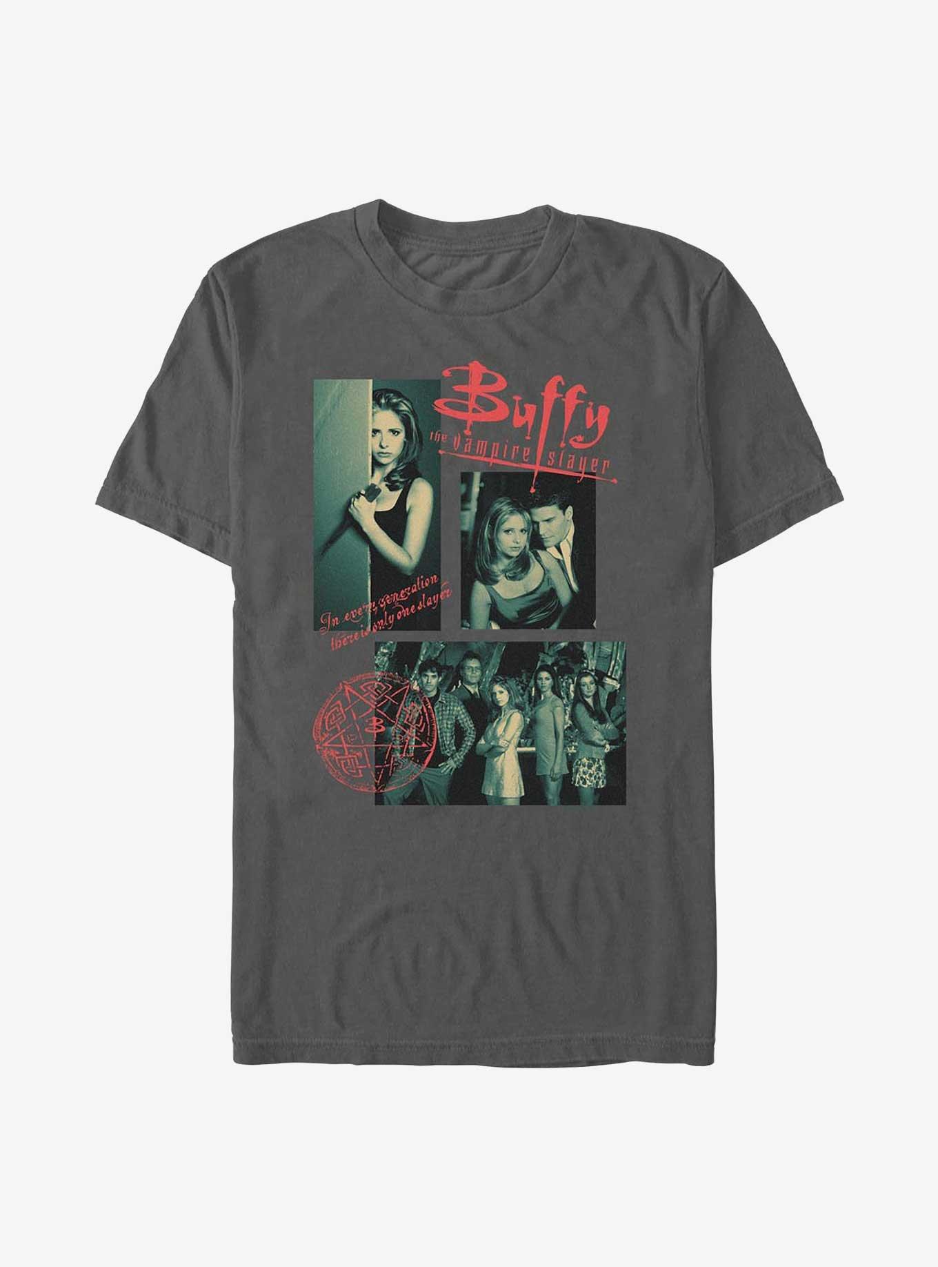 COMFORTCOLORS Buffy The Vampire Slayer Multi Image Garment Dye T-Shirt