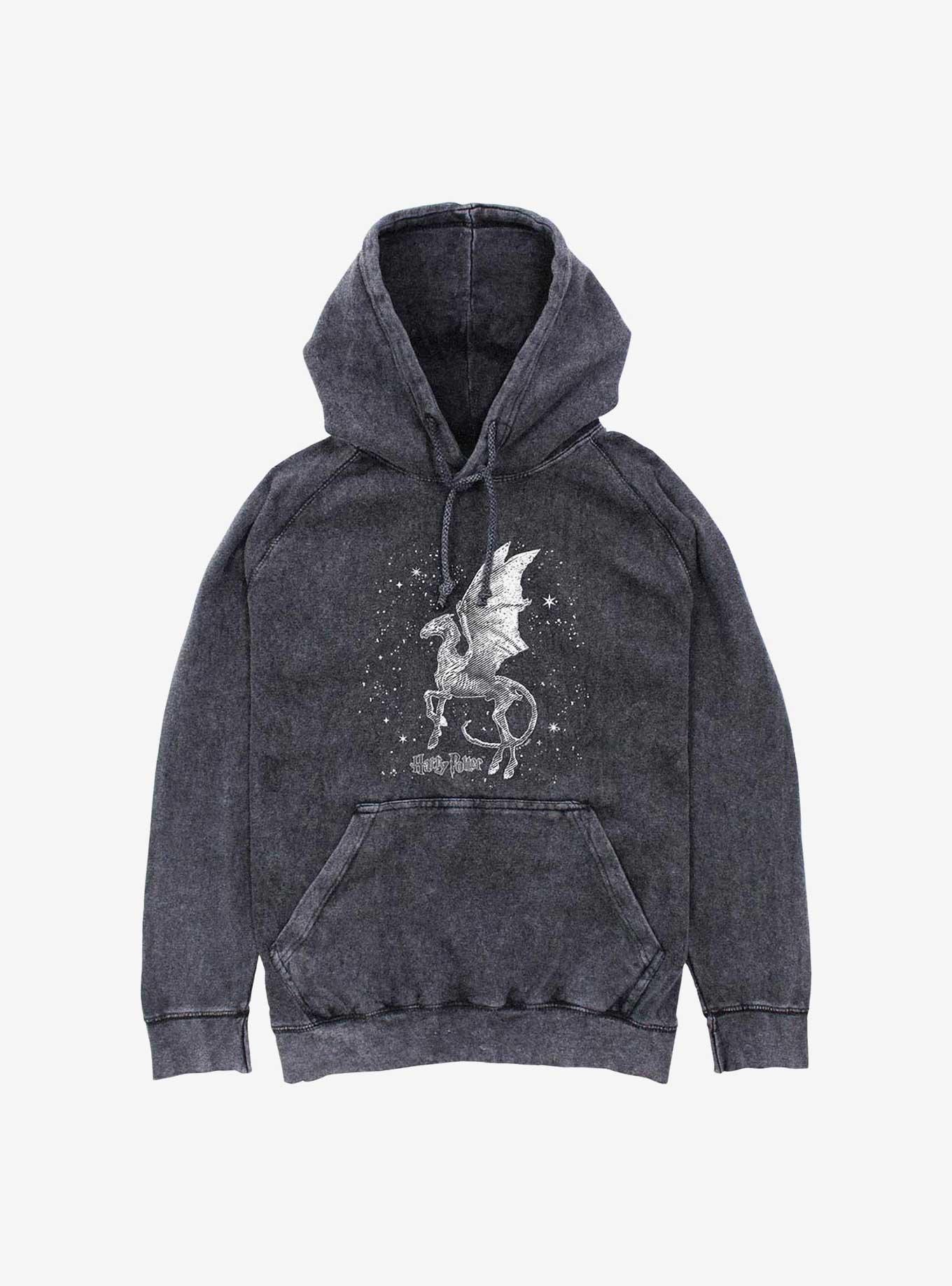 Harry Potter Thestral Moon Mineral Wash Hoodie, , hi-res