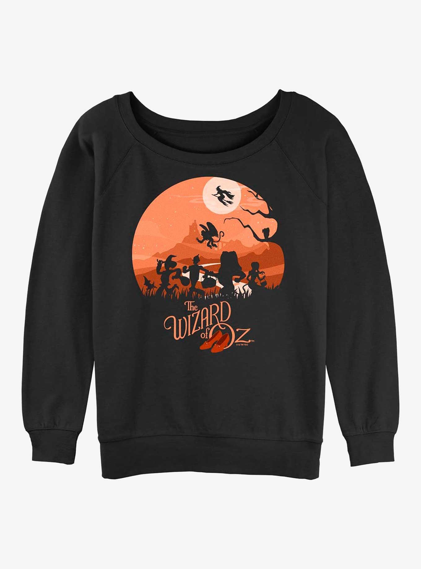 Wizard Of Oz Land Of Oz Haunt Girls Slouchy Sweatshirt, , hi-res