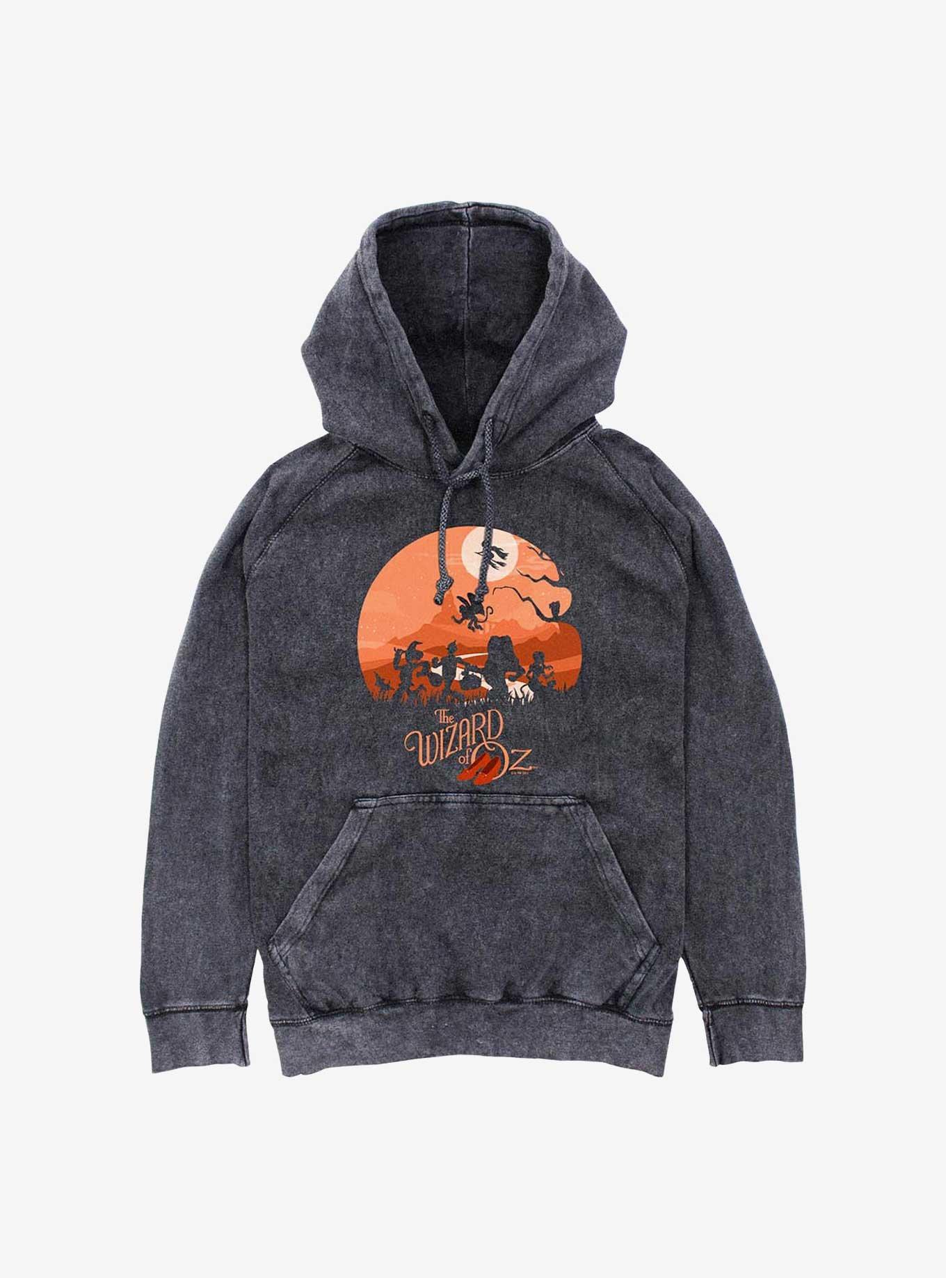 Wizard Of Oz Land Of Oz Haunt Mineral Wash Hoodie, , hi-res