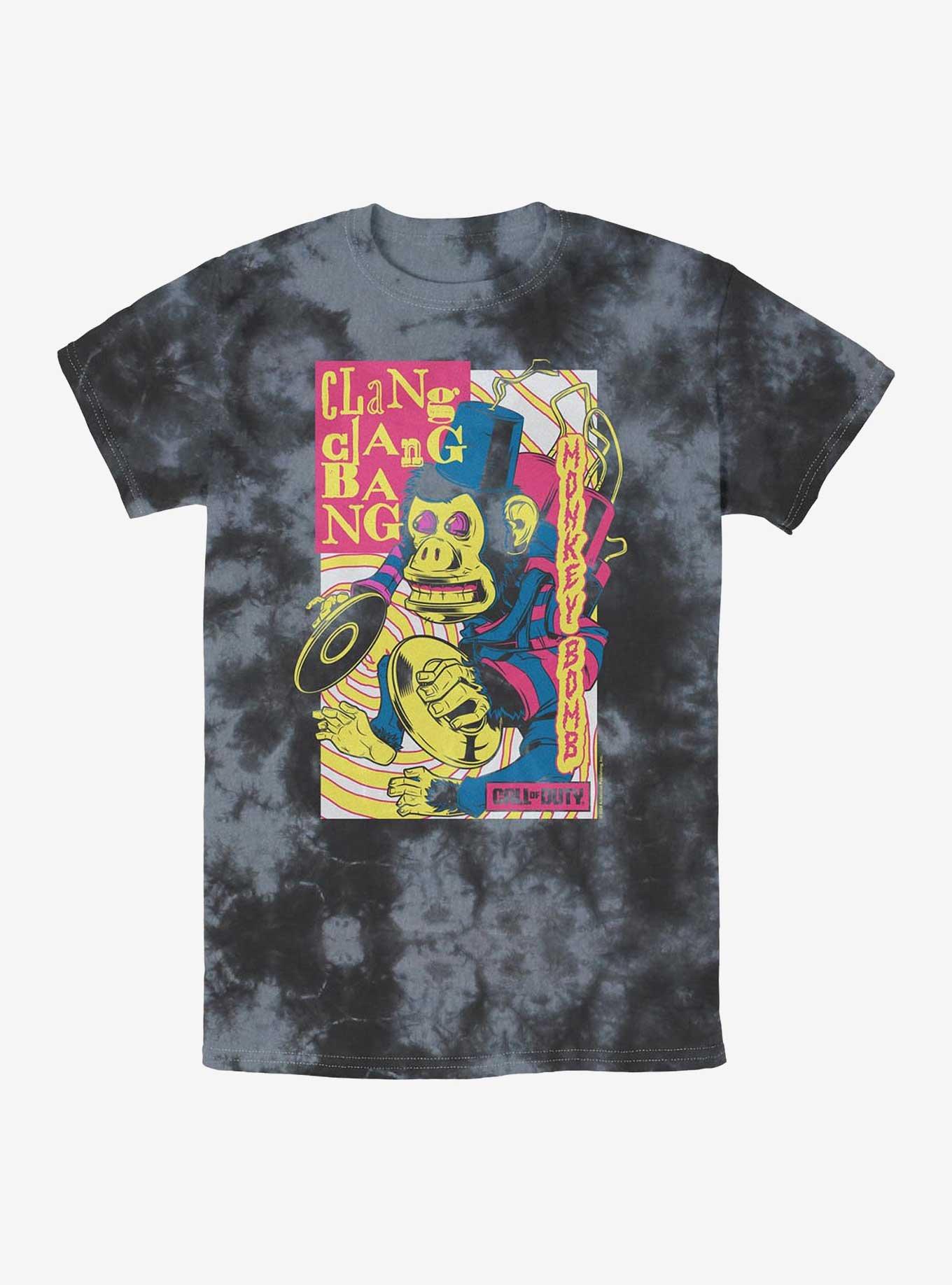 Call of Duty Stranger Monkey Bomb Tie-Dye T-Shirt, BLKCHAR, hi-res