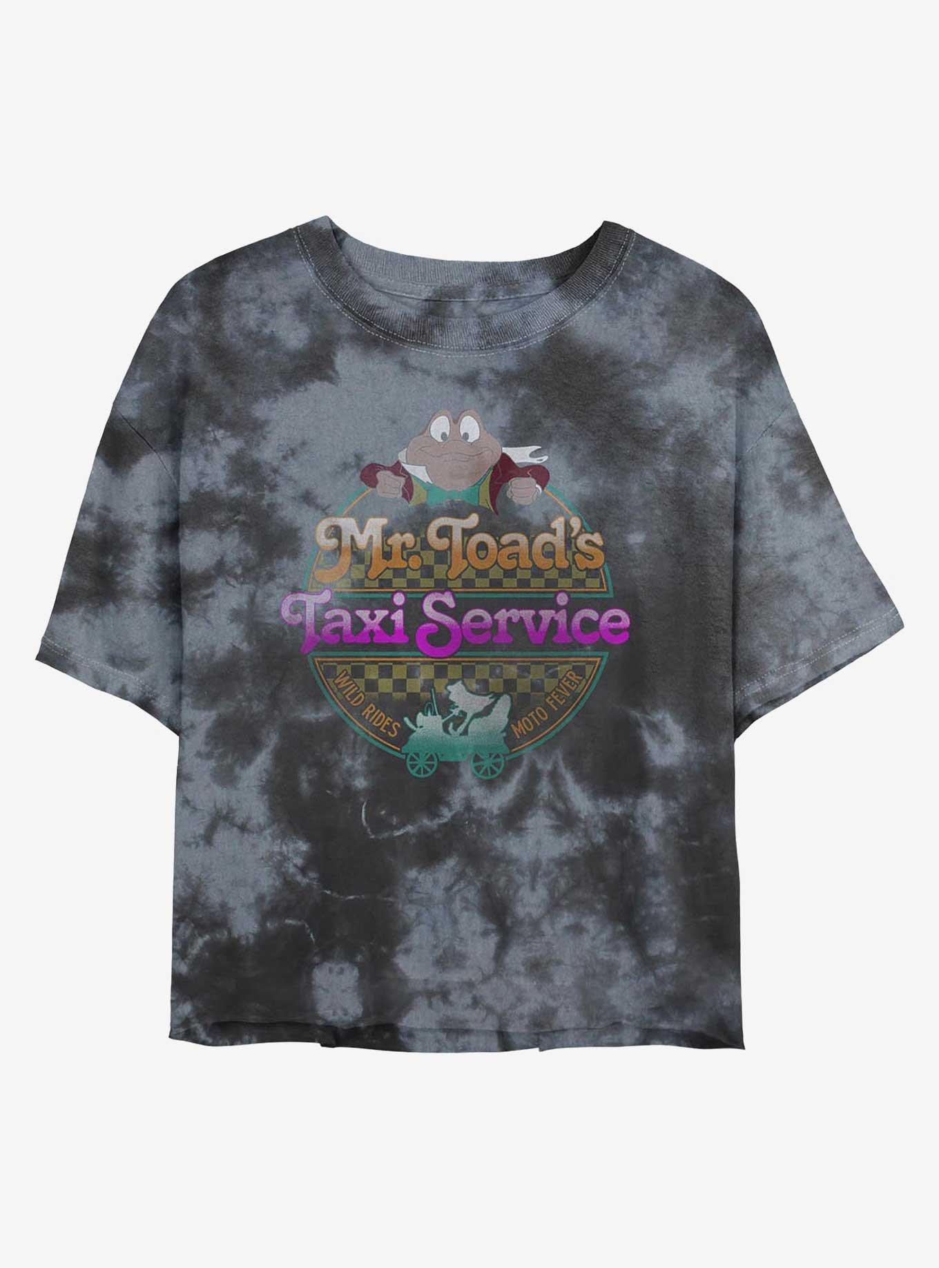Disney The Adventures Of Ichabod And Mr. Toad Crazy Girls Tie-Dye Crop T-Shirt, , hi-res