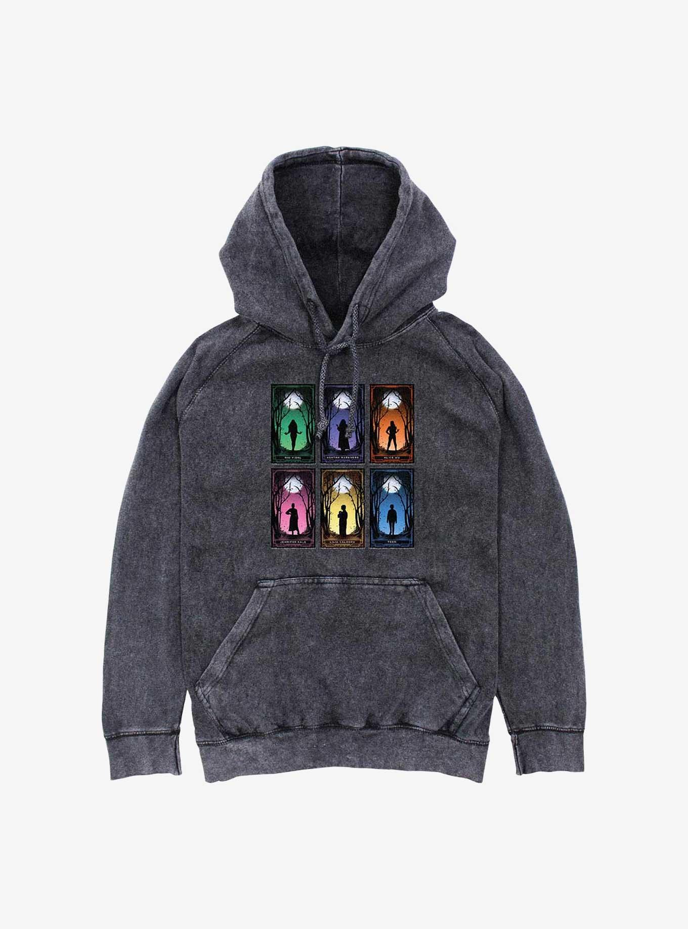 Marvel Agatha Cards Mineral Wash Hoodie, , hi-res