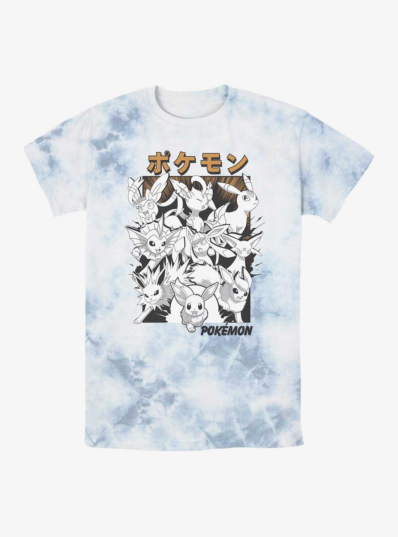 Pokemon Eevee Evolutions Poster Tie-Dye T-Shirt, , hi-res