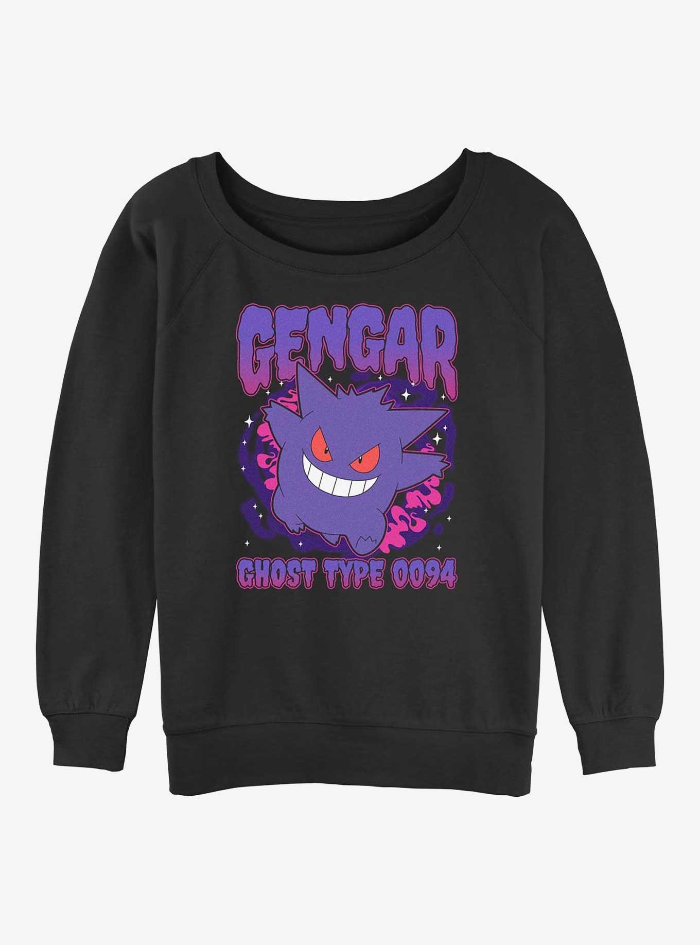 Pokemon Gengar Shadow Pokemon Girls Slouchy Sweatshirt, , hi-res