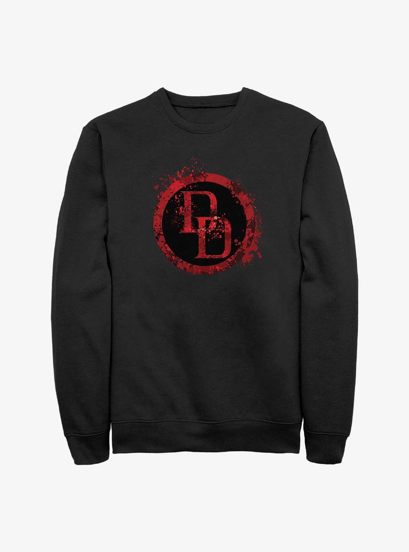 Marvel DD Spatter Icon Sweatshirt, BLACK, hi-res
