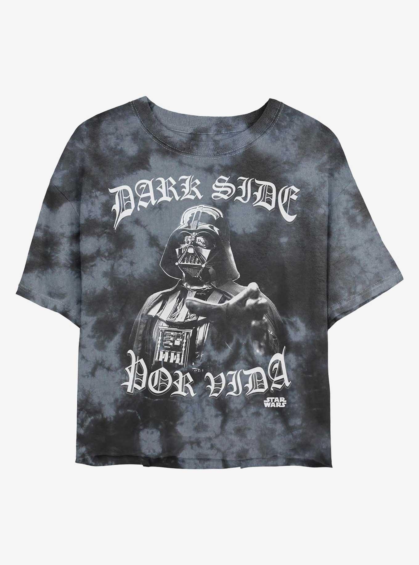 Star Wars Darth Vader Por Vida Girls Tie-Dye Crop T-Shirt, BLKCHAR, hi-res