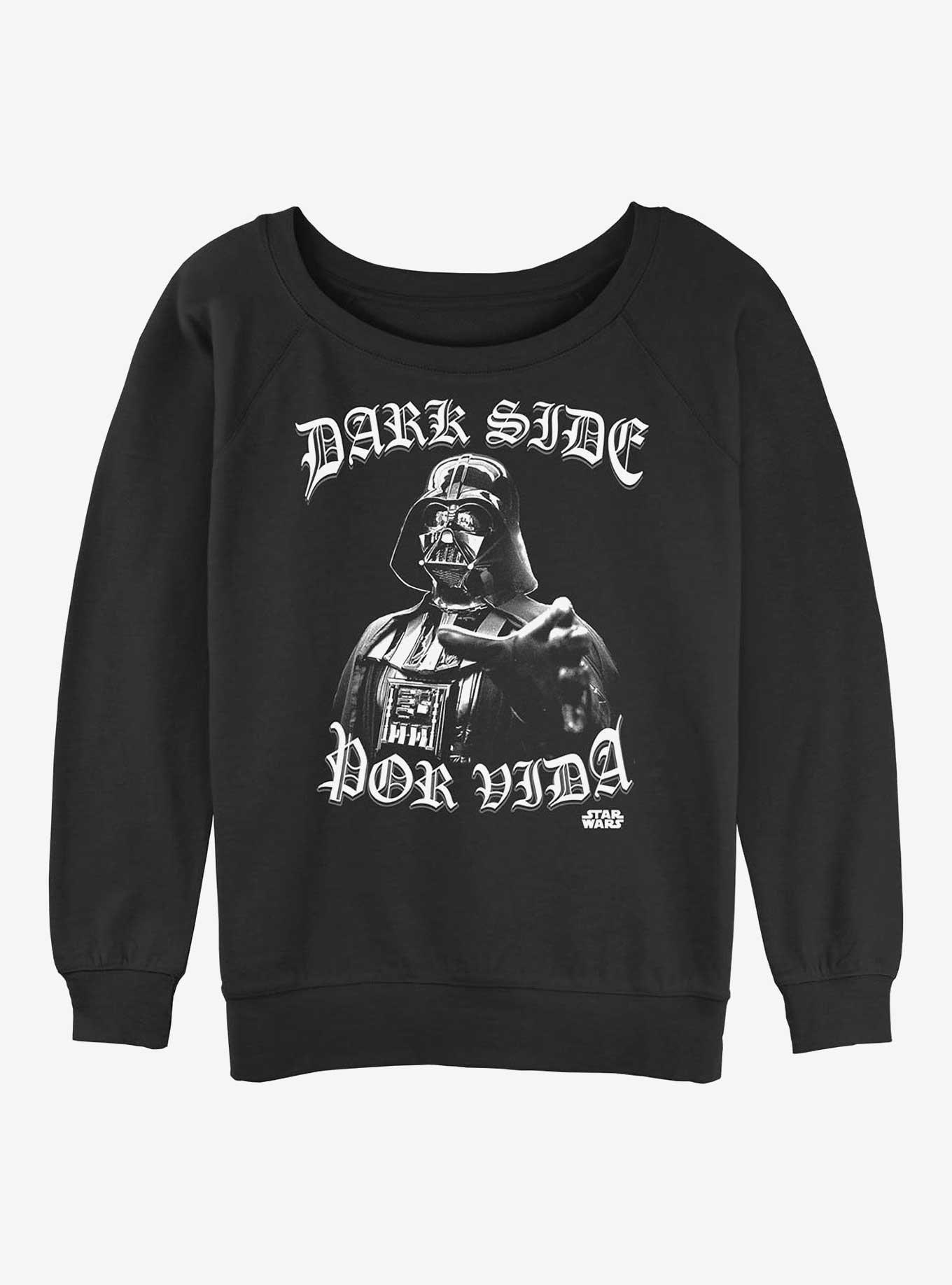Star Wars Darth Vader Por Vida Girls Slouchy Sweatshirt, BLACK, hi-res