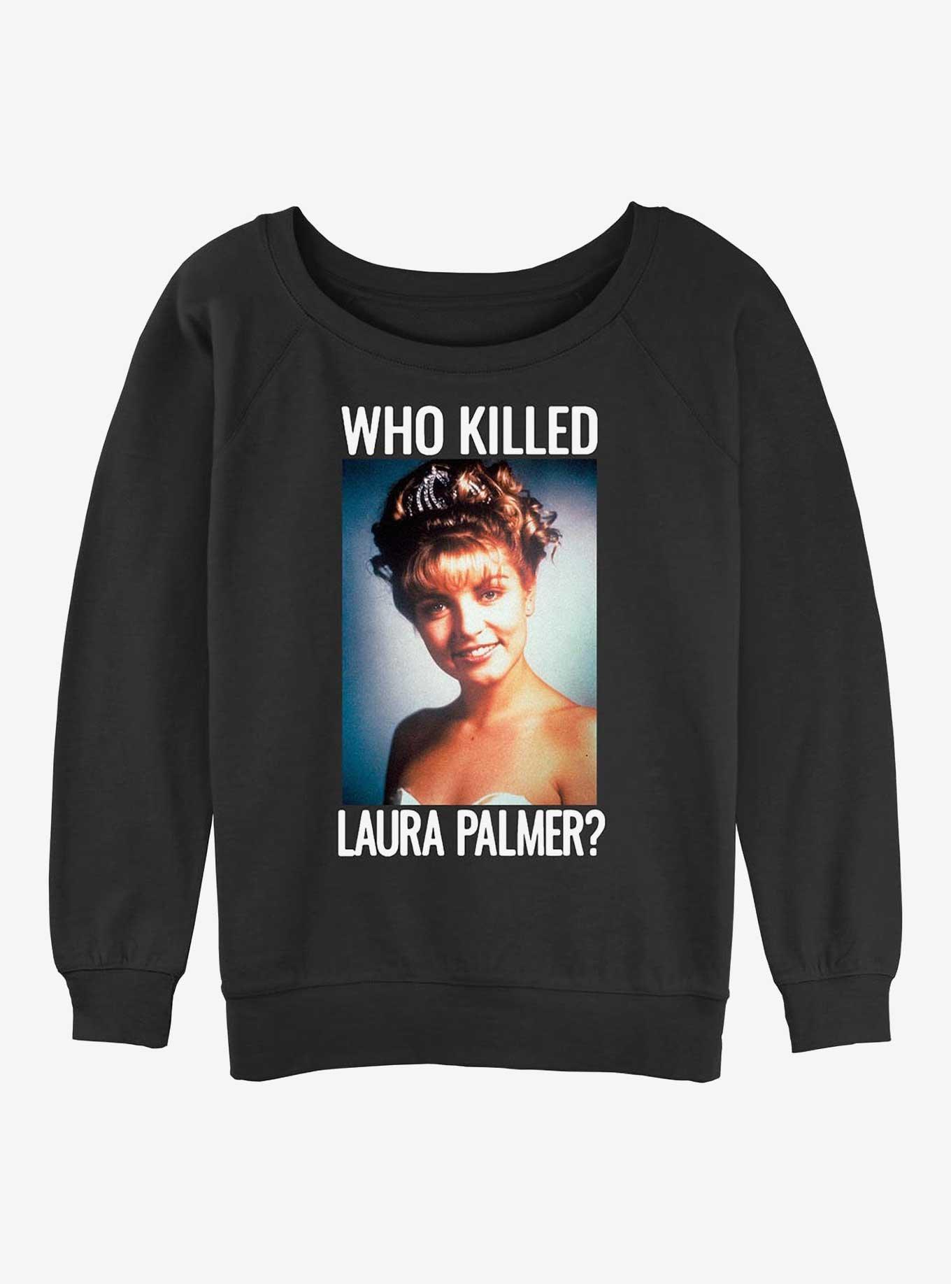 Twin Peaks Laura Palmer Missing Poster Girls Slouchy Sweatshirt, , hi-res