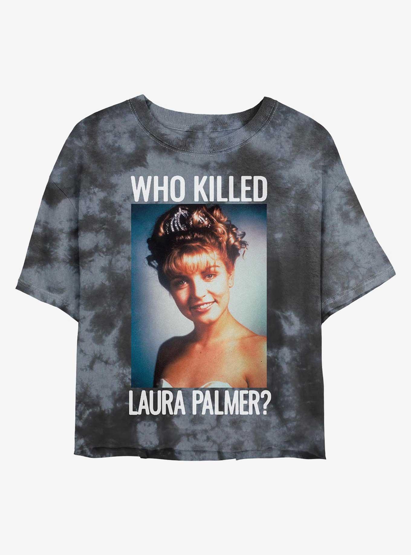 Twin Peaks Laura Palmer Missing Poster Girls Tie-Dye Crop T-Shirt, , hi-res