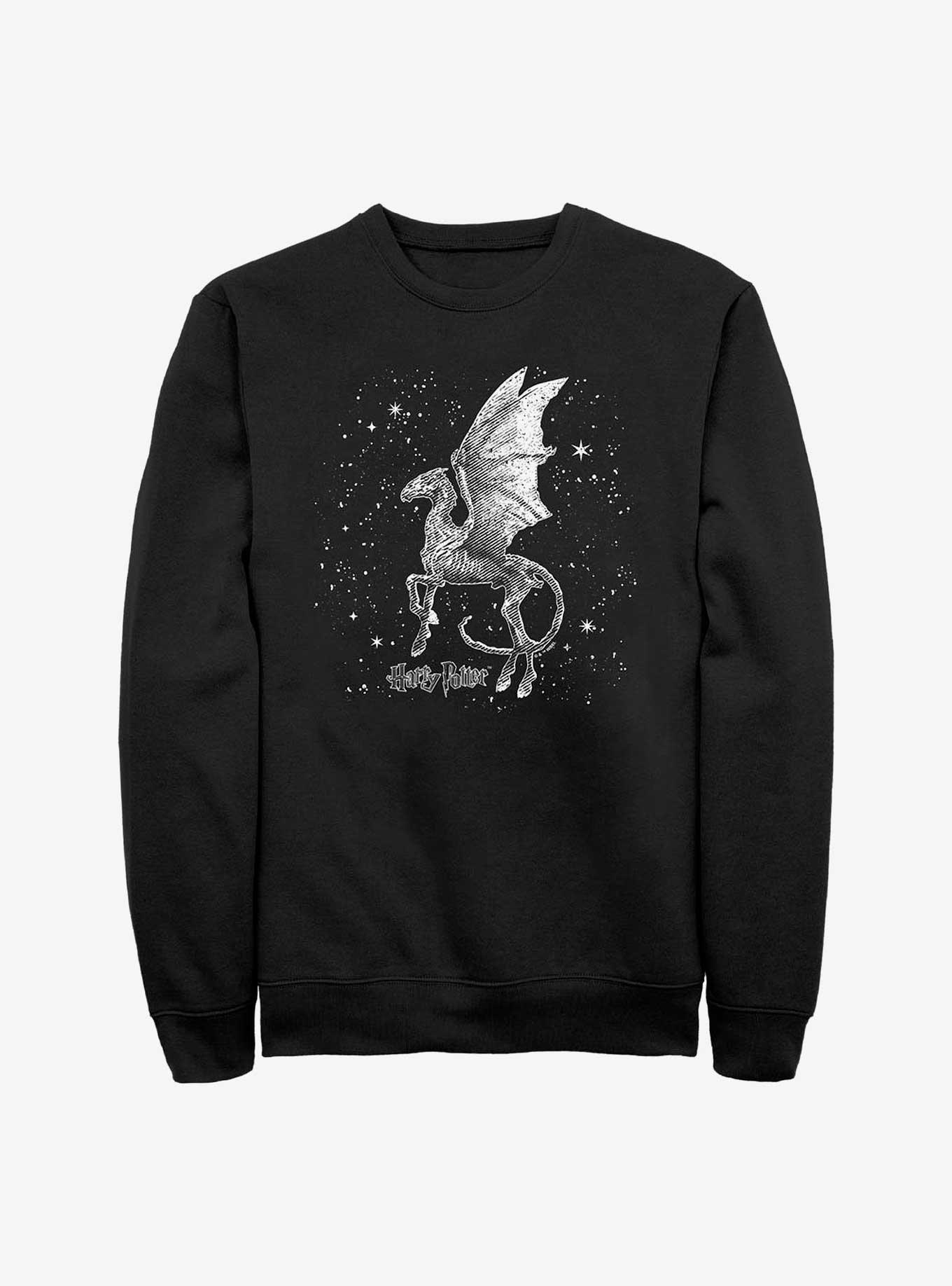 Harry Potter Thestral Moon Sweatshirt, BLACK, hi-res