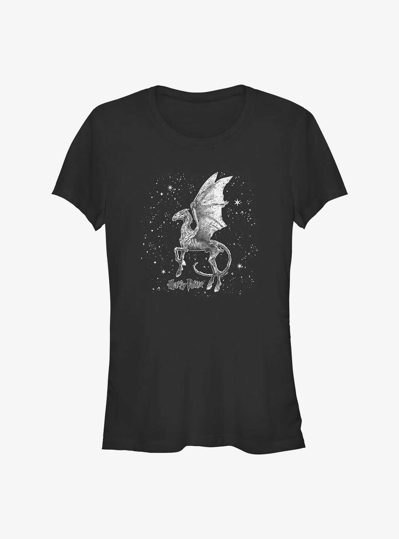 Harry Potter Thestral Moon Girls T-Shirt, BLACK, hi-res