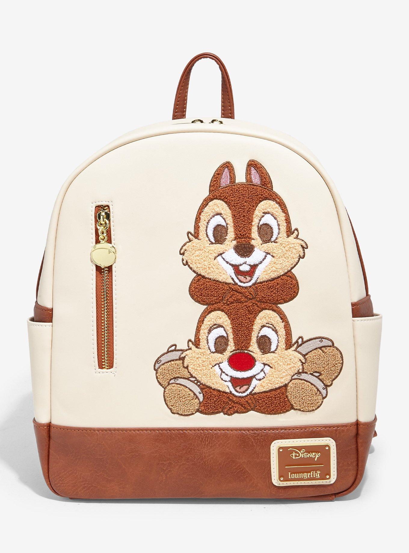 Loungefly Disney Chip & Dale Chenille Patch Mini Backpack - BoxLunch Exclusive, , hi-res