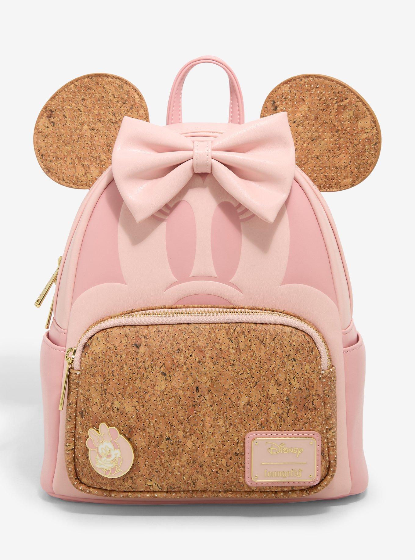 Loungefly Disney Minnie Mouse Corkboard Pin Display Ears Mini Backpack with Pin - BoxLunch Exclusive, , hi-res