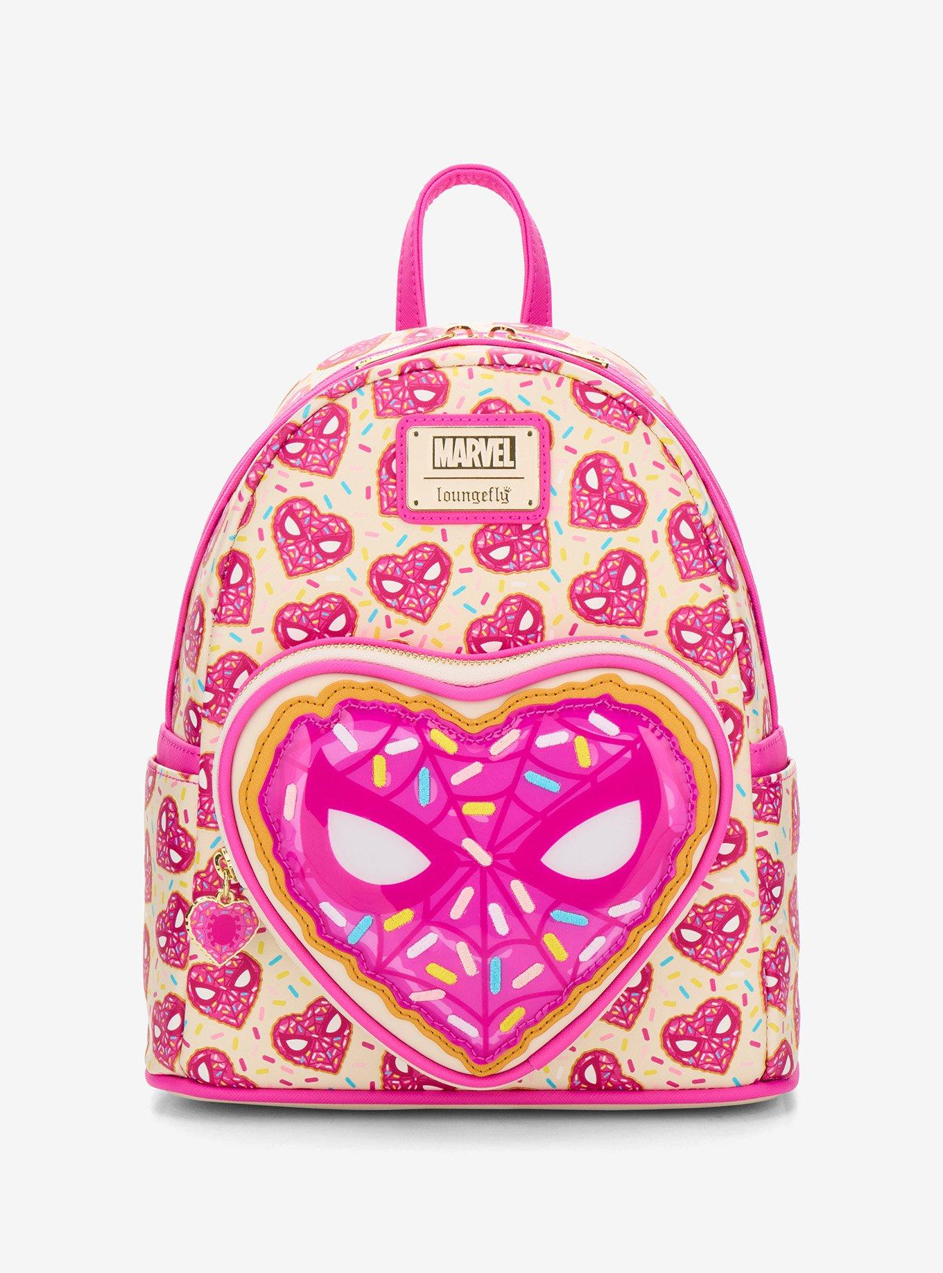 Loungefly Marvel Spider-Man Sprinkle Donut Mask Mini Backpack - BoxLunch Exclusive, , hi-res