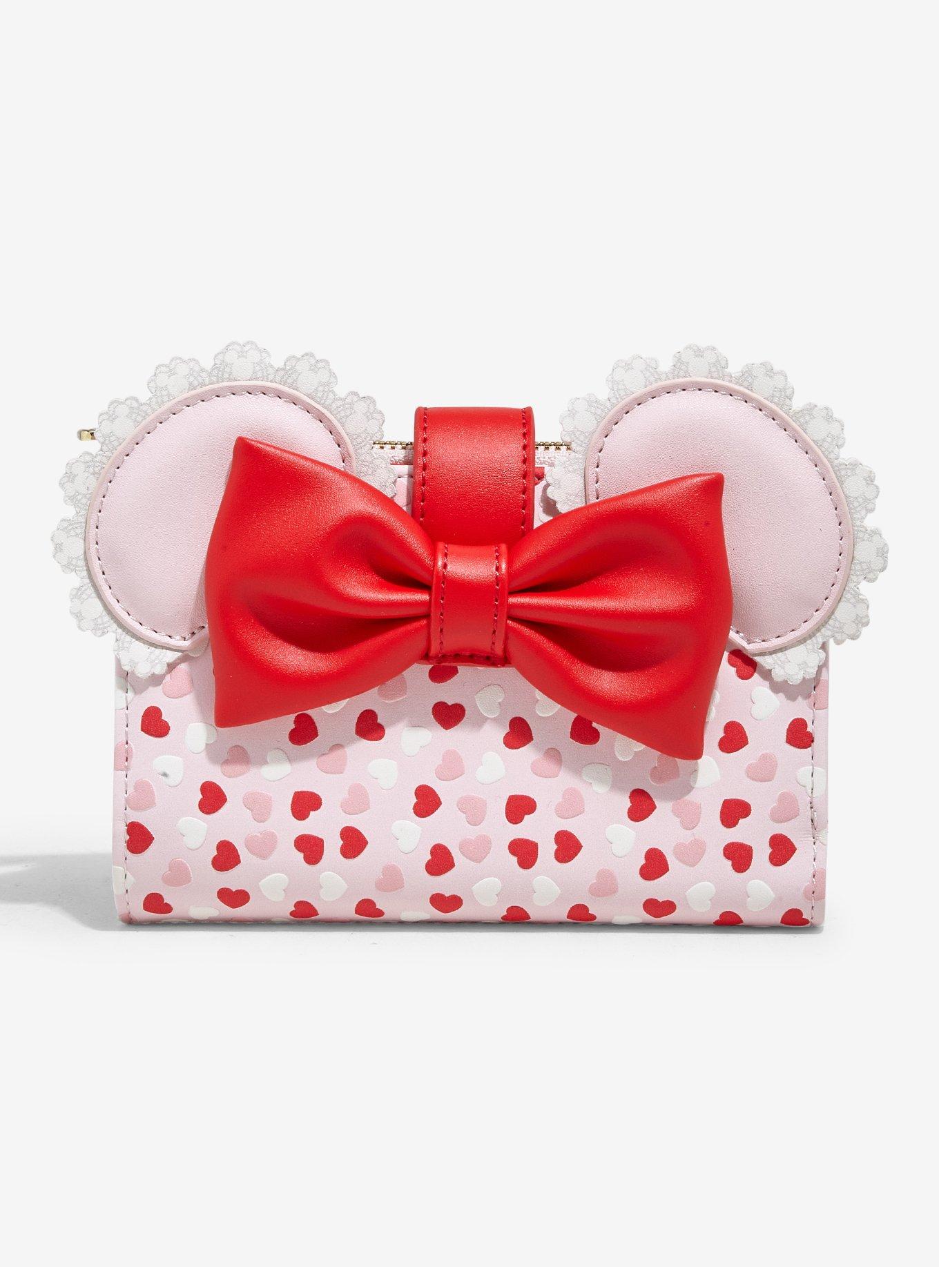 Loungefly Disney Minnie Mouse Valentine's Day Ears Chocolate Scented Wallet - BoxLunch Exclusive, , hi-res