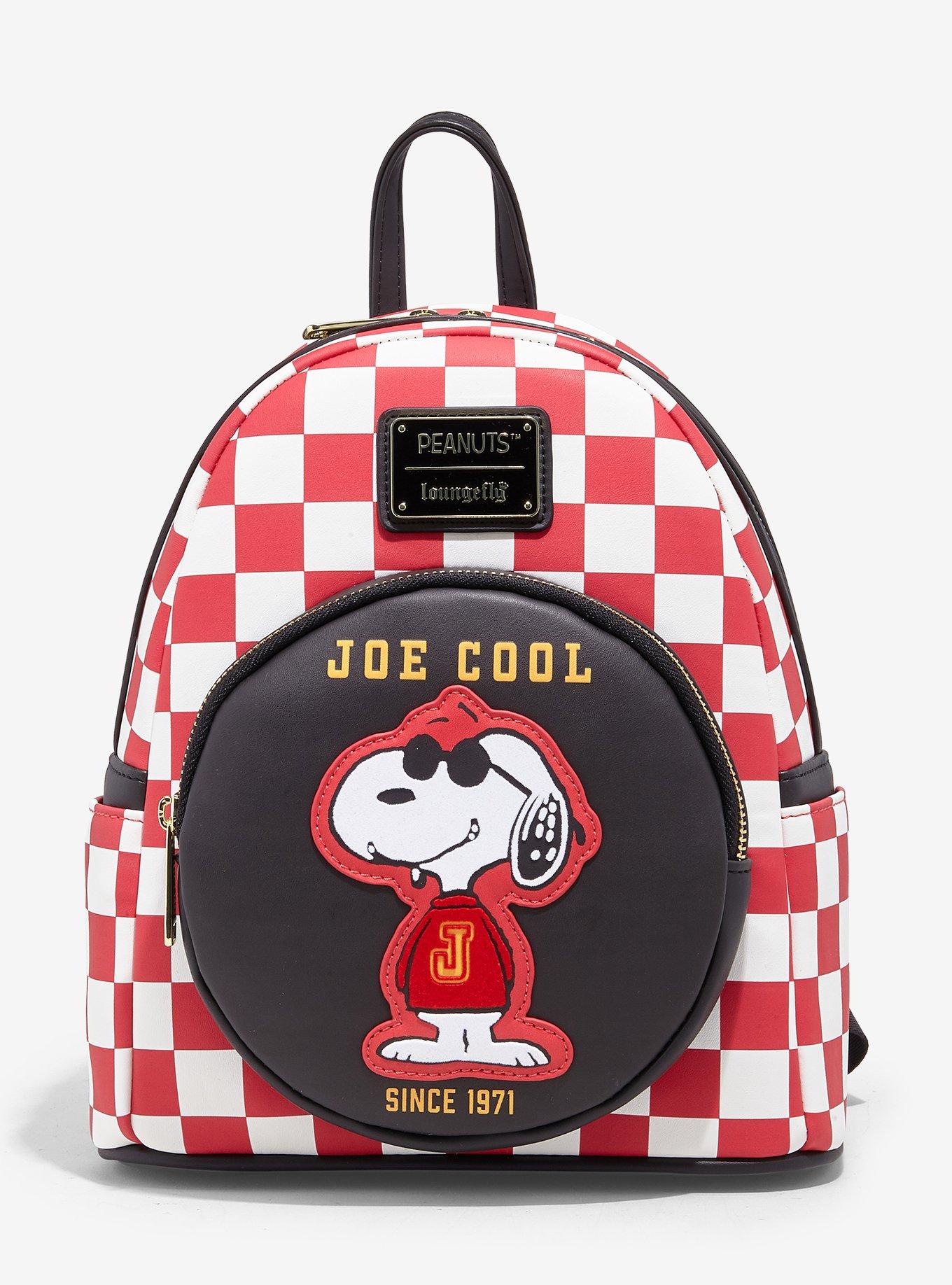 Loungefly Peanuts Snoopy Joe Cool Checkered Mini Backpack