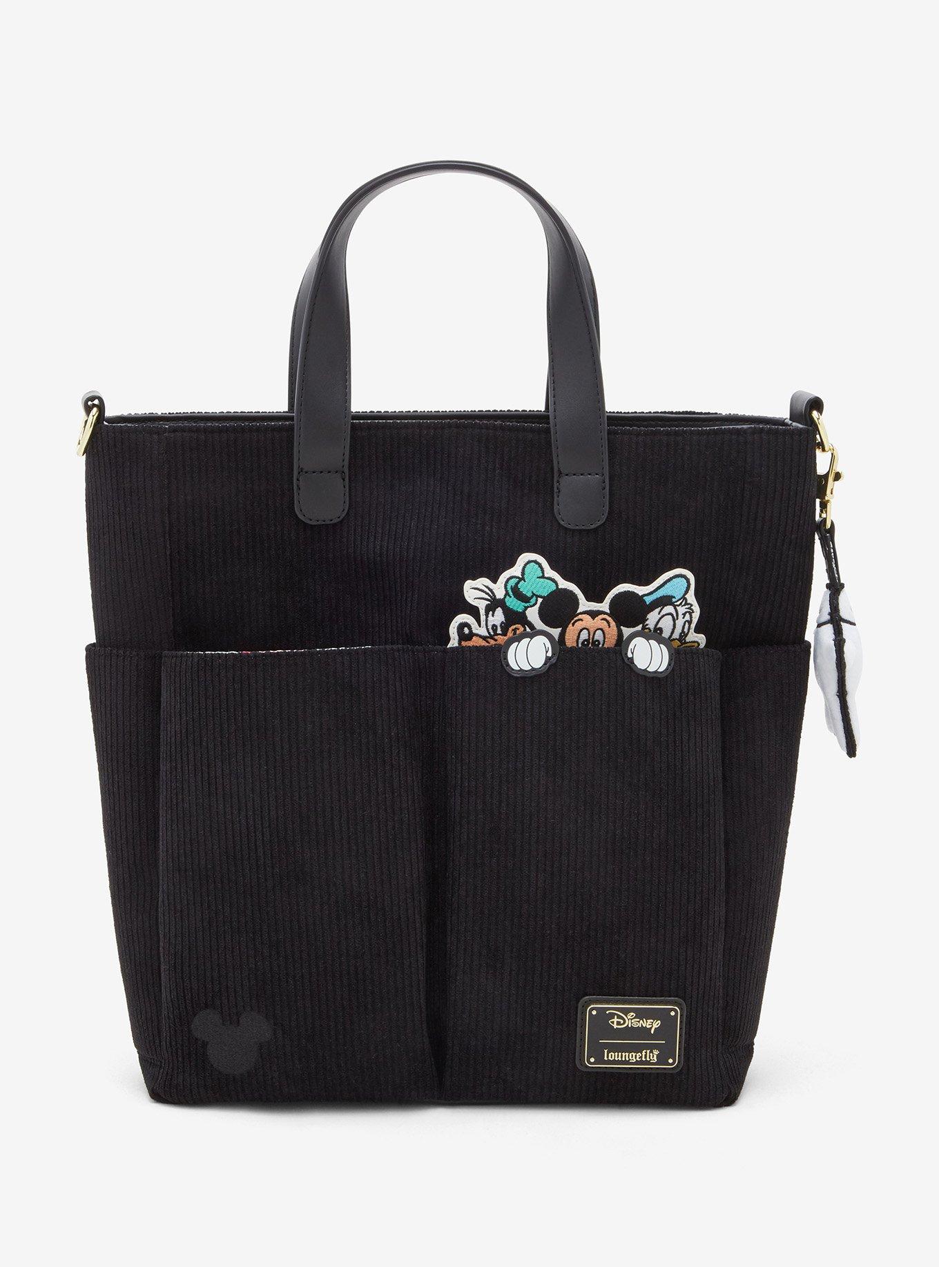 Loungefly Disney Mickey & Friends Peeking Pocket Corduroy Tote - BoxLunch Exclusive, , hi-res