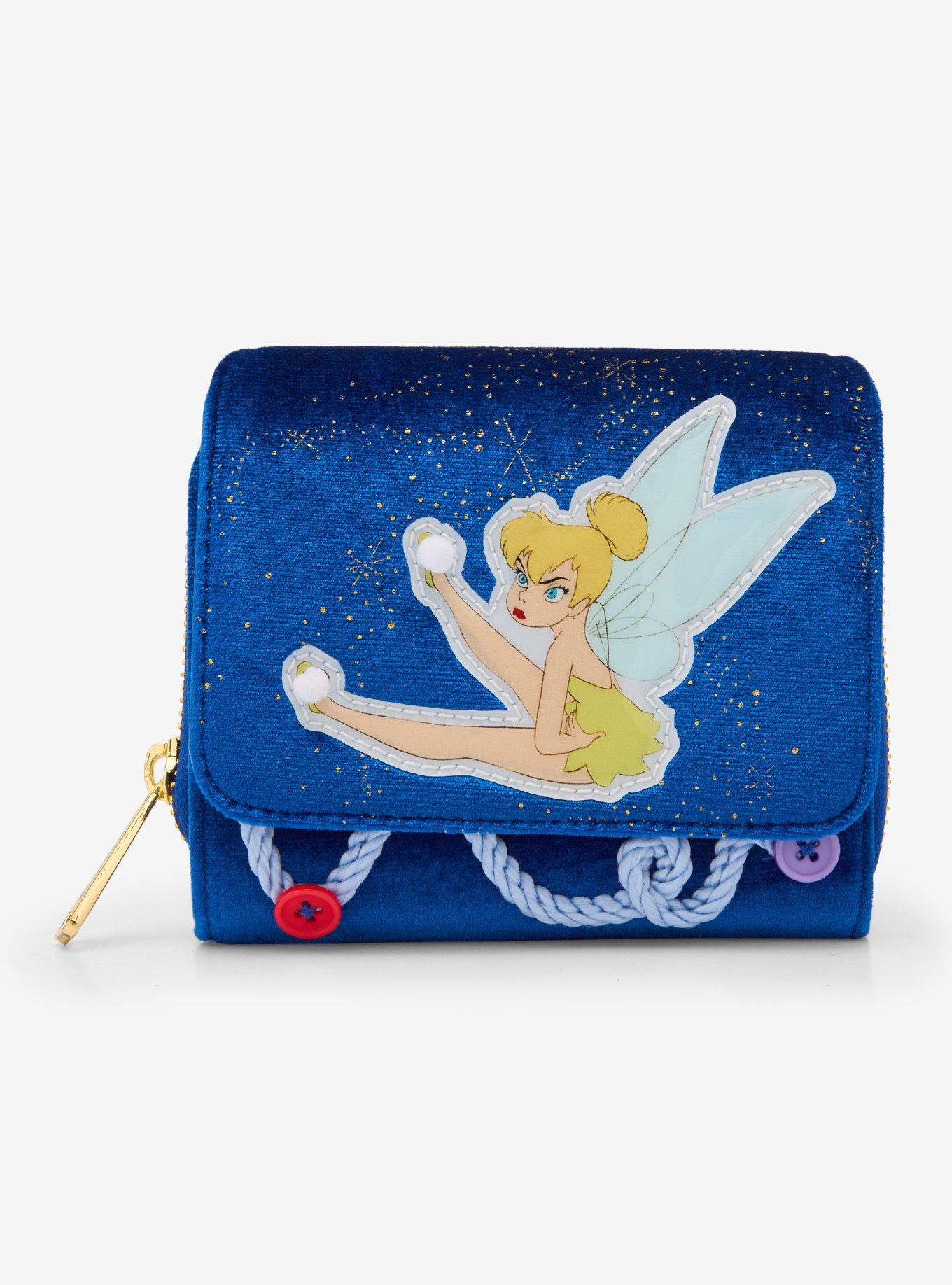 Loungefly Disney Peter Pan Tinker Bell Buttons Wallet - BoxLunch Exclusive, , hi-res