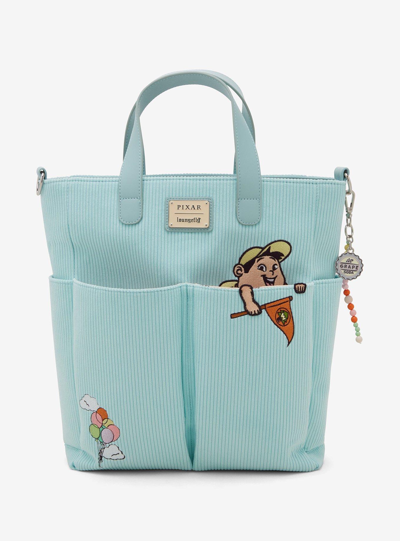 Loungefly Disney Pixar Up Russell Peeking Pocket Corduroy Tote