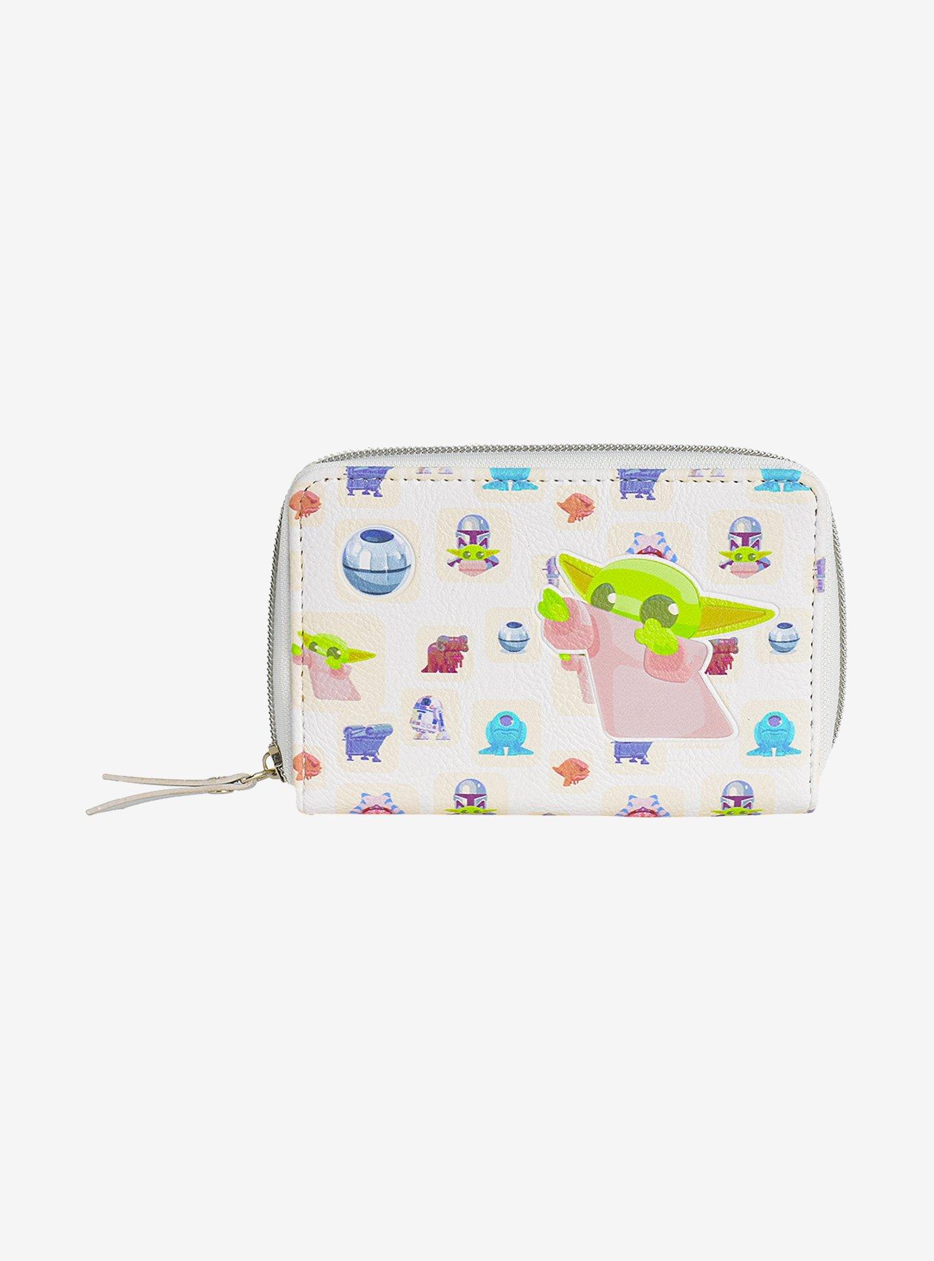 Star Wars The Mandalorian Grogu Handle Ball Zip Around Wallet, , hi-res