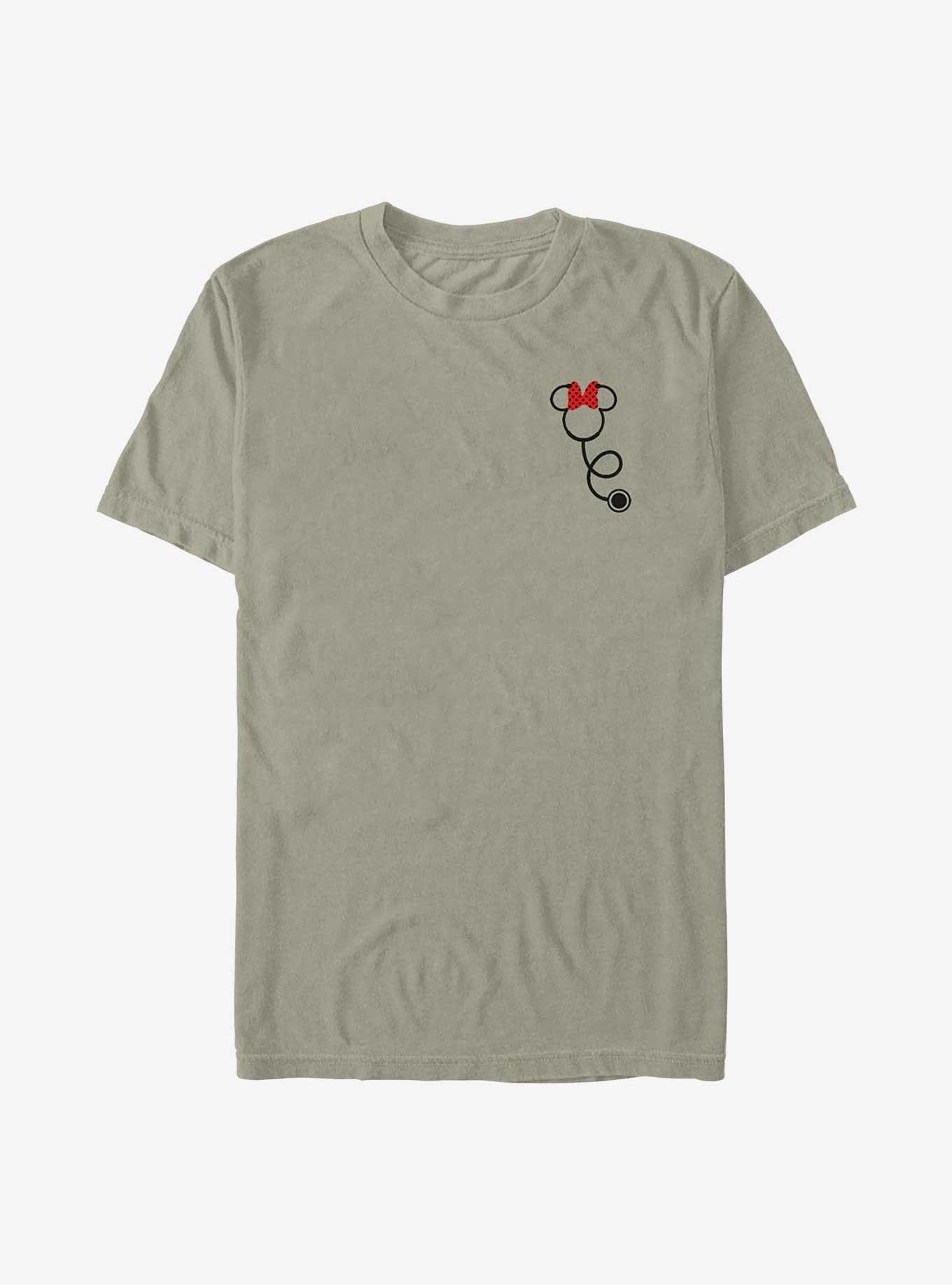 Disney Minnie Mouse Minnie Stethoscope Pocket Garment Dye T-Shirt, SANDSTONE, hi-res